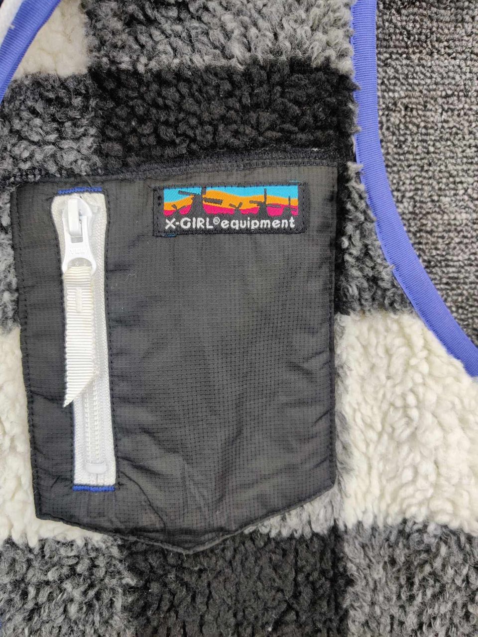 Vintage X-Girl Fleece Sherpa Outdoor Vest Size US S / EU 44-46 / 1 - 5 Thumbnail