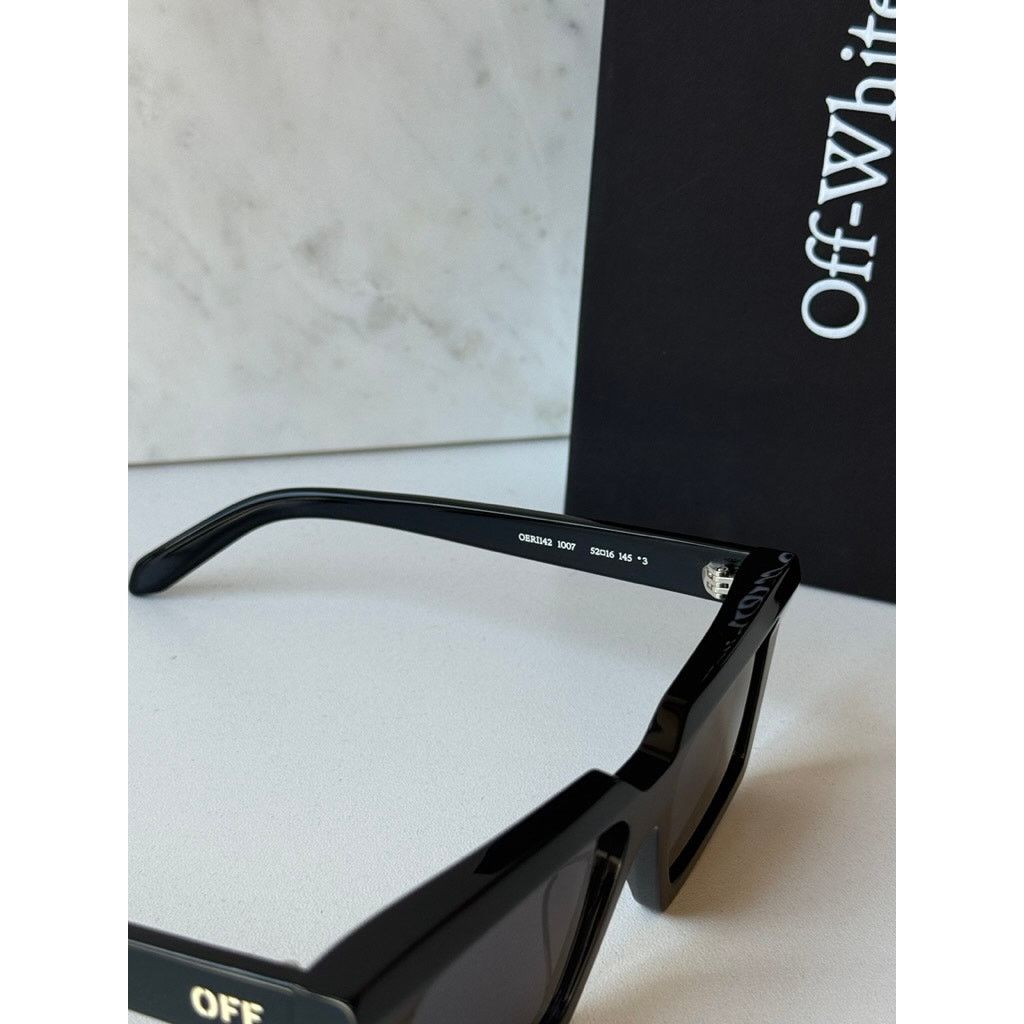 Off-White NEW Off White Windsor Black Square Unisex Sunglasses Size ONE SIZE - 4 Thumbnail