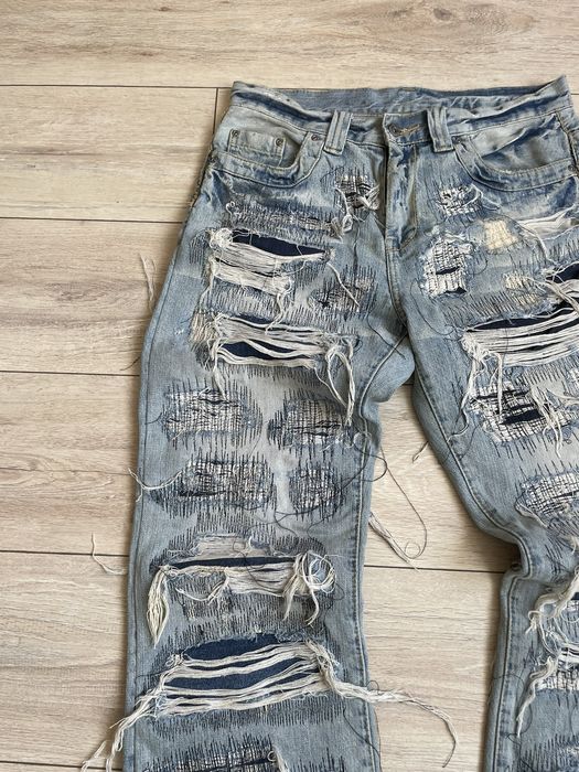 Undercover Ripped archive distressed jeans | Grailed