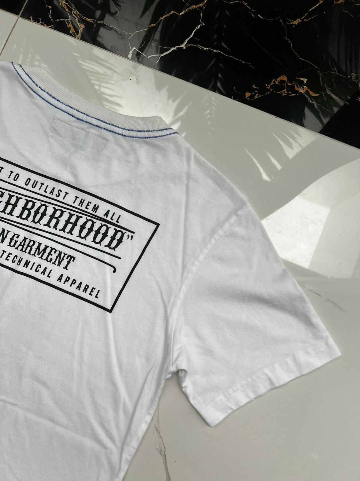Neighborhood × Vintage 90's NEIGHBORHOOD RARE RETRO Y2K BIG DOUBLE SIDE LOGO TEE Size US S / EU 44-46 / 1 - 5 Thumbnail