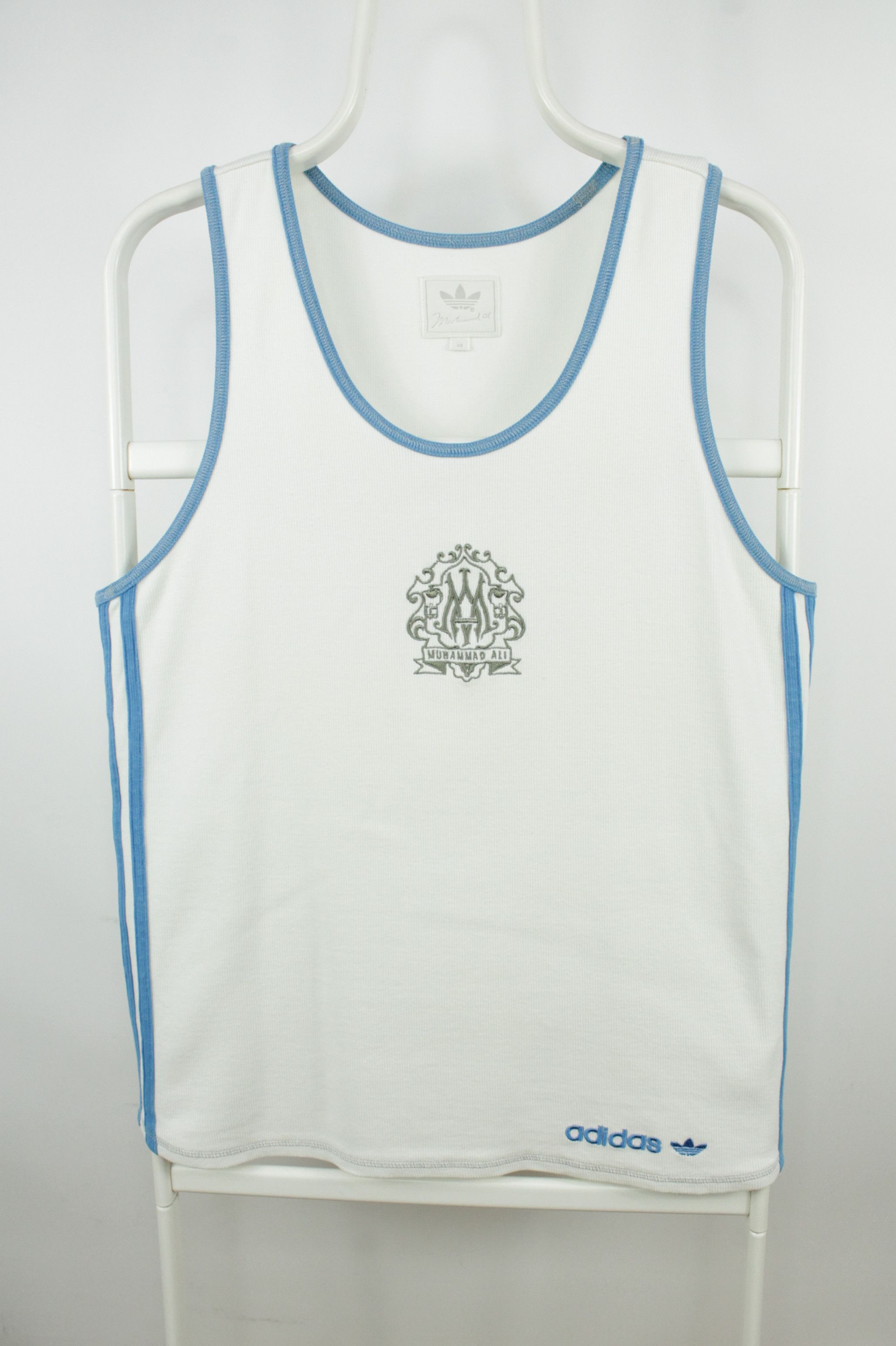 Adidas RARE Adidas Muhammad Ali White Tank Top Men's Size US S / EU 44-46 / 1 - 1 Thumbnail