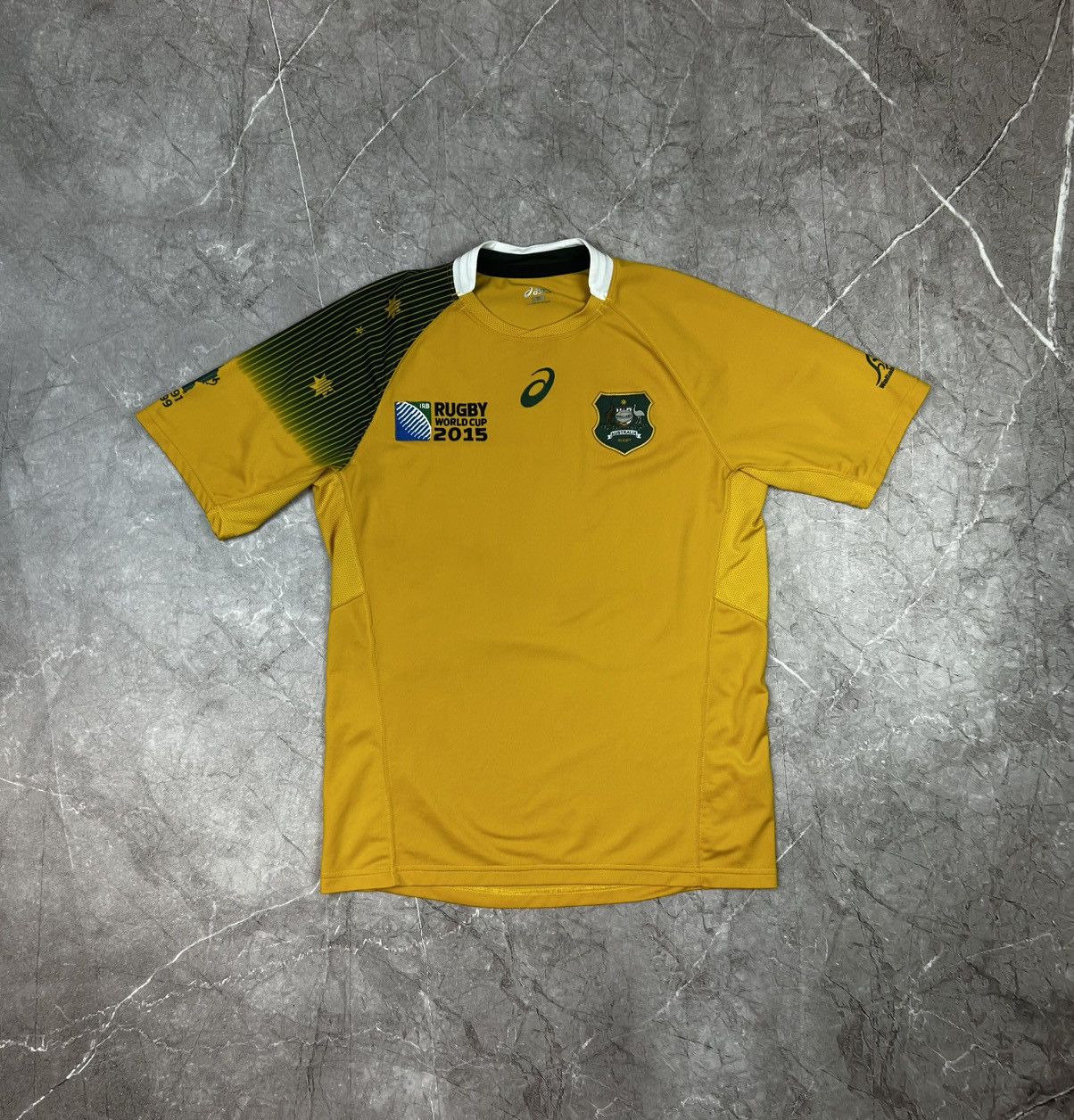 Asics ASICS AUSTRALIA WALLABY WORLD CUP 2015 RUGBY JERSEY RARE Y2K Size US M / EU 48-50 / 2 - 1 Thumbnail