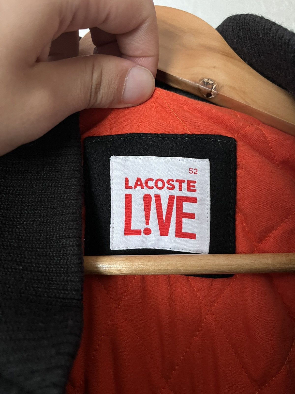 Lacoste Lacoste Live! Wool/Leather JacketBomber Big Embroidered Logo Size US L / EU 52-54 / 3 - 10 Thumbnail