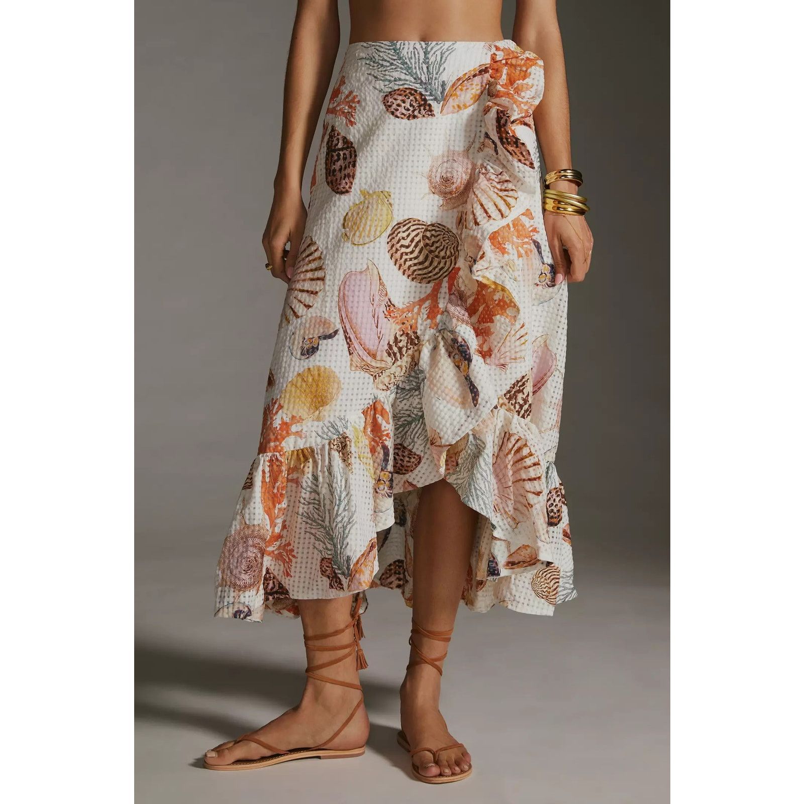 Anthropologie Anthropologie Maeve A-Line Wrap Midi Skirt $170 PLUS 16W Size 38" / US 16 / IT 52 - 7 Thumbnail