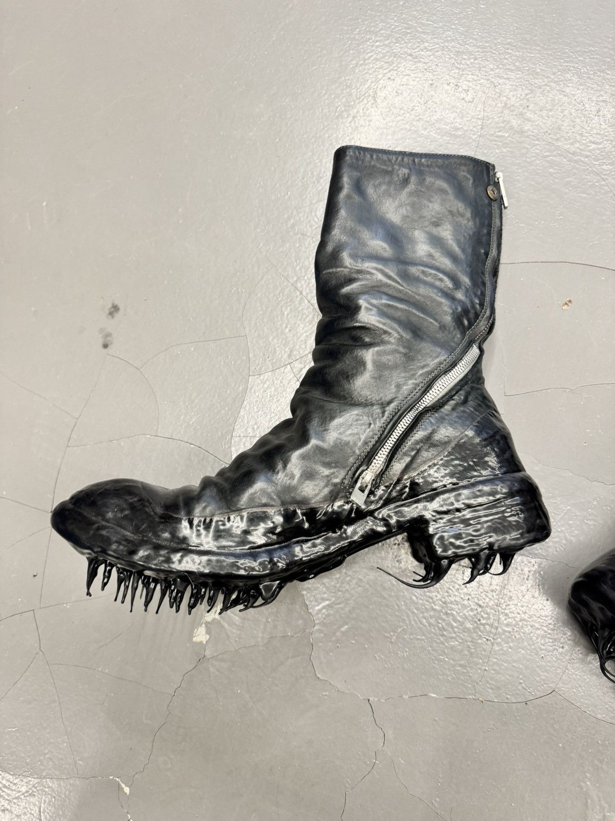 Carol Christian Poell CCP prosthetic titanium boots Size US 11 / EU 44 - 6 Thumbnail