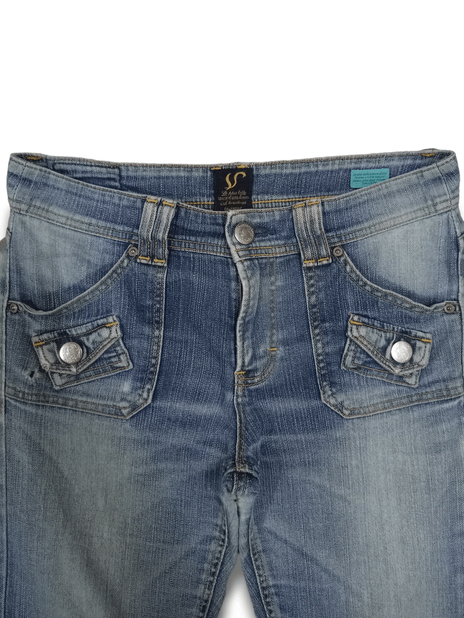 Edwin Vintage Japanese Edwin Fade Ripped Flare Bush Pants 30x30 Size 30" / US 8 / IT 44 - 4 Thumbnail