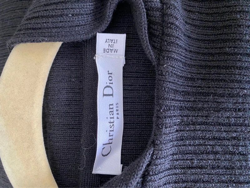 Christian Dior Monsieur × Dior × DressCamp Christian Dior Dress Mini Wool Hoodie Lace up Vintage Size M / US 6-8 / IT 42-44 - 4 Thumbnail