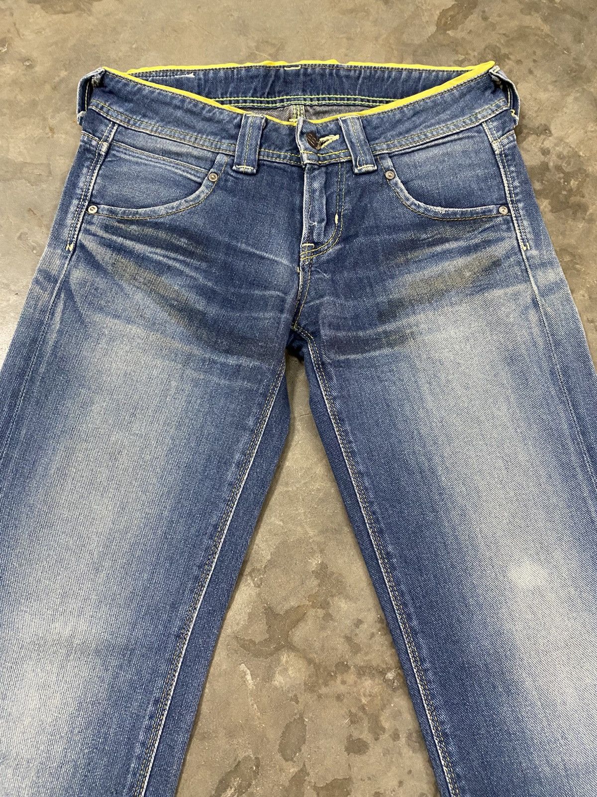 If Six Was Nine × Le Grande Bleu (L.G.B.) × Lee Super Flare Jeans Vintage Lee Washed Blue @268 Size US 28 / EU 44 - 9 Thumbnail