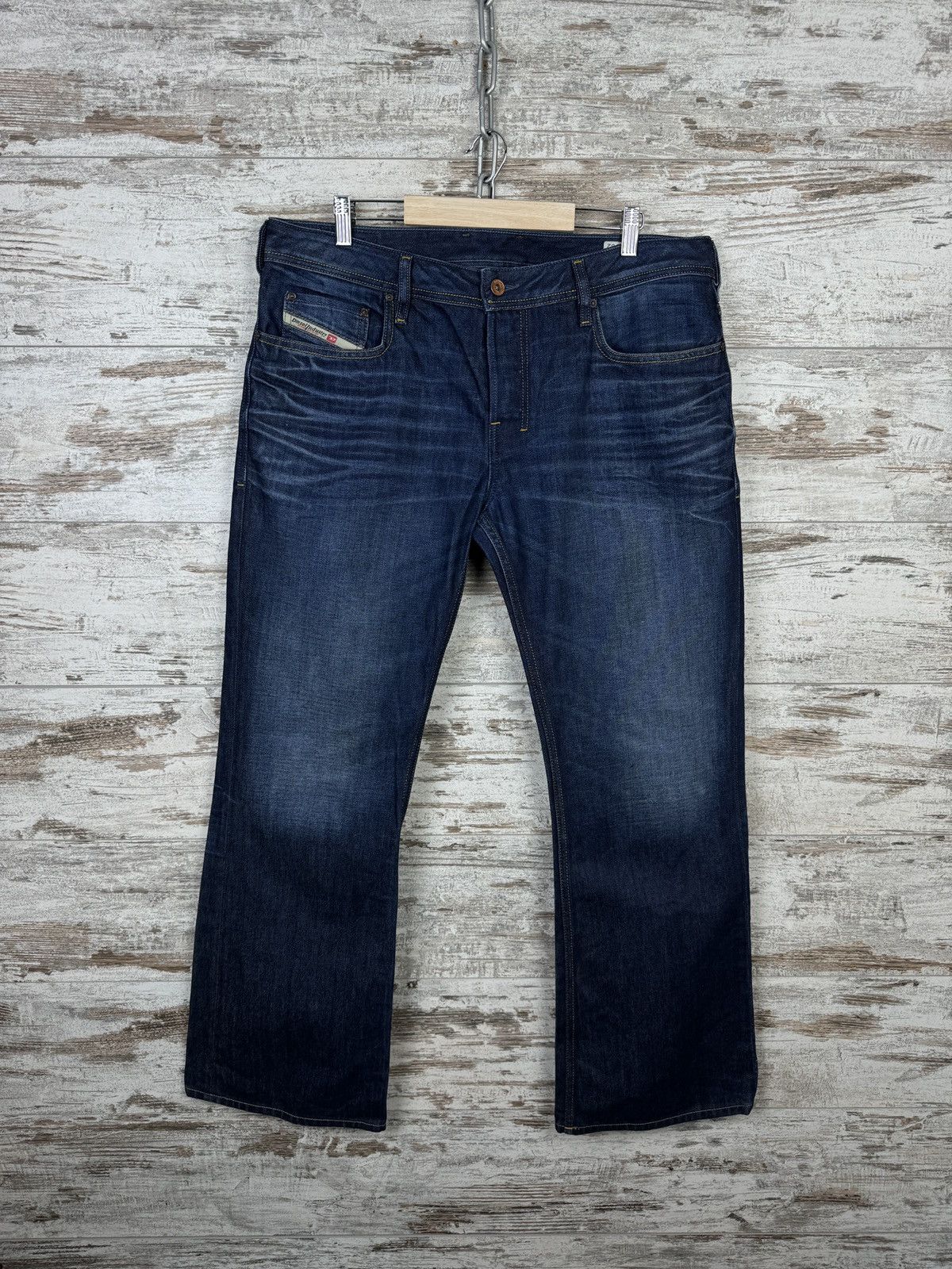 Mens Vintage Diesel baggy jeans distressed y2k opium pants