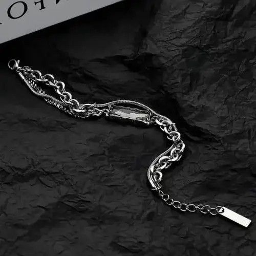 Japanese Brand × Jewelry Geometric Black Zircon Bracelets Size ONE SIZE - 4 Thumbnail