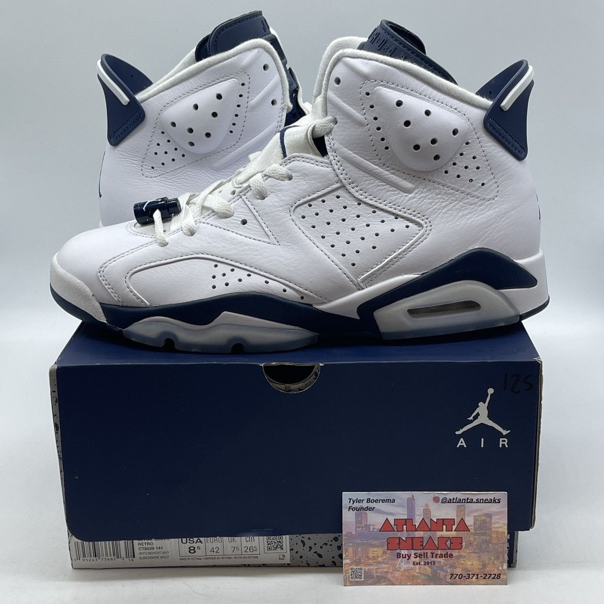 Jordan Brand Air Jordan 6 midnight navy Size US 8.5 / EU 41-42 - 1 Thumbnail