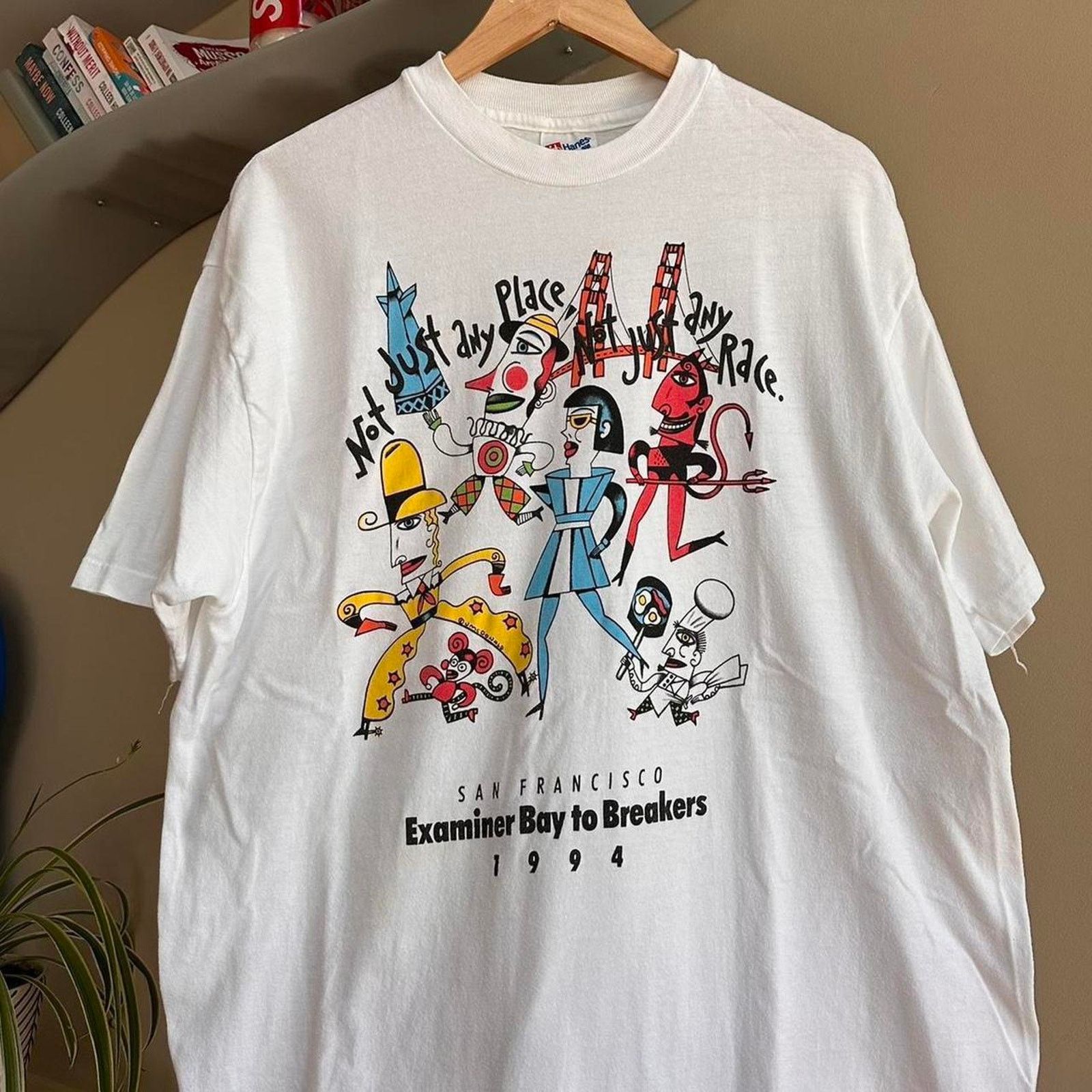 Hanes × Vintage Vintage 1994 San Francisco Art T-Shirt Size US L / EU 52-54 / 3 - 2 Thumbnail