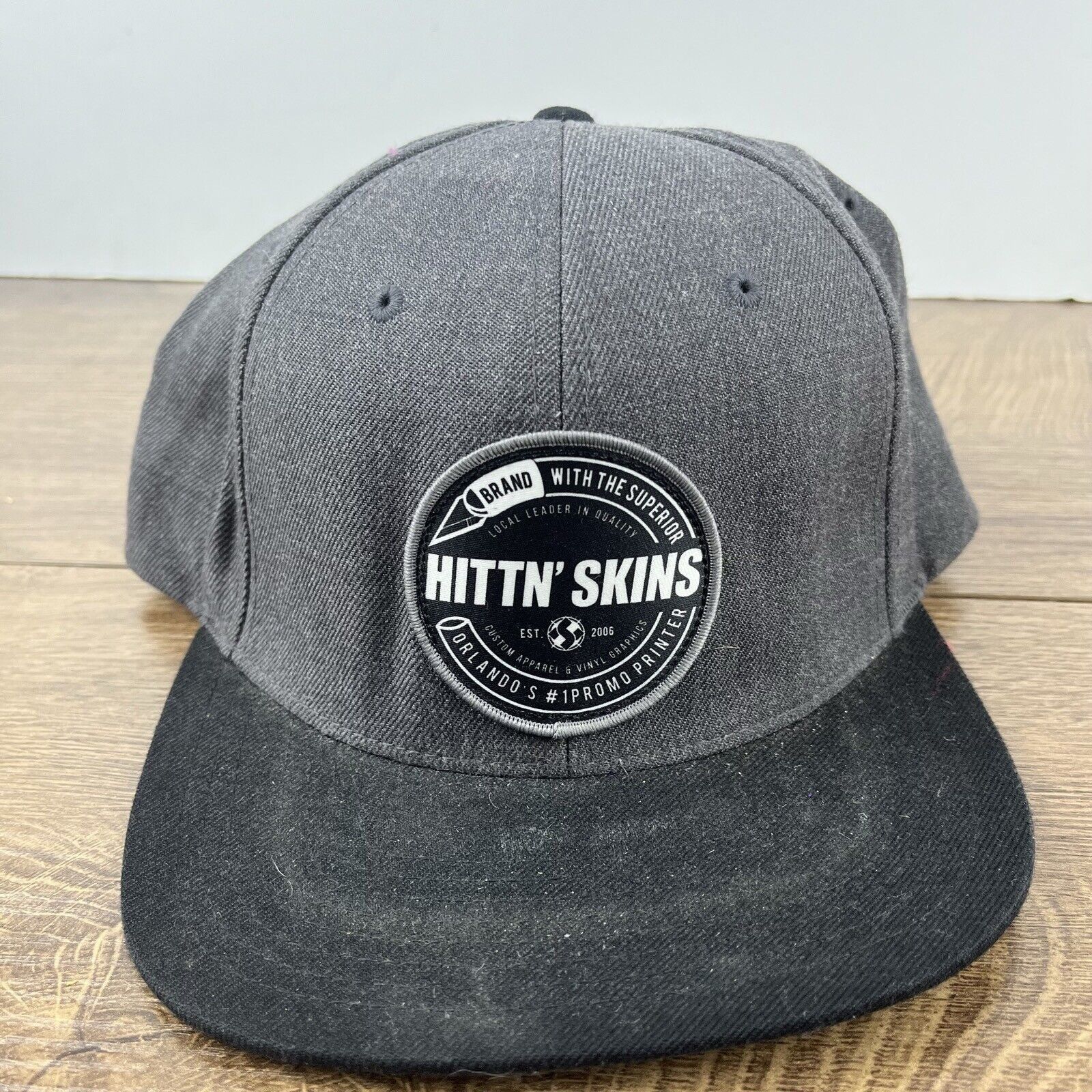 Other Hittin Skins Hat Orlando Snapback Hat Gray Adjustable Hat Ad Size ONE SIZE - 5 Thumbnail