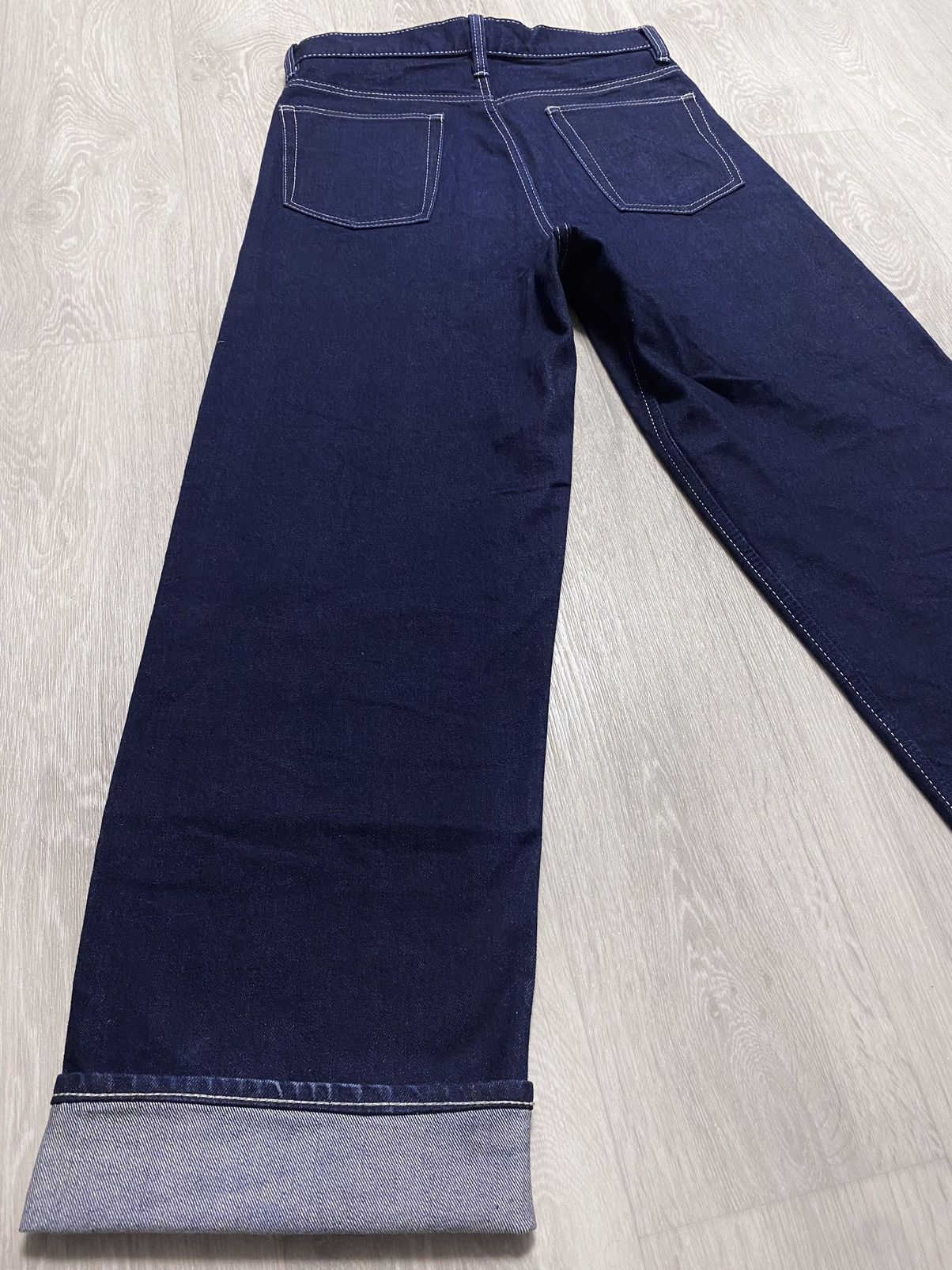 Eytys Unisex Eytys H&M Red Selvedge Navy Cotton Heavy Denim Jeans Size US 28 / EU 44 - 9 Thumbnail
