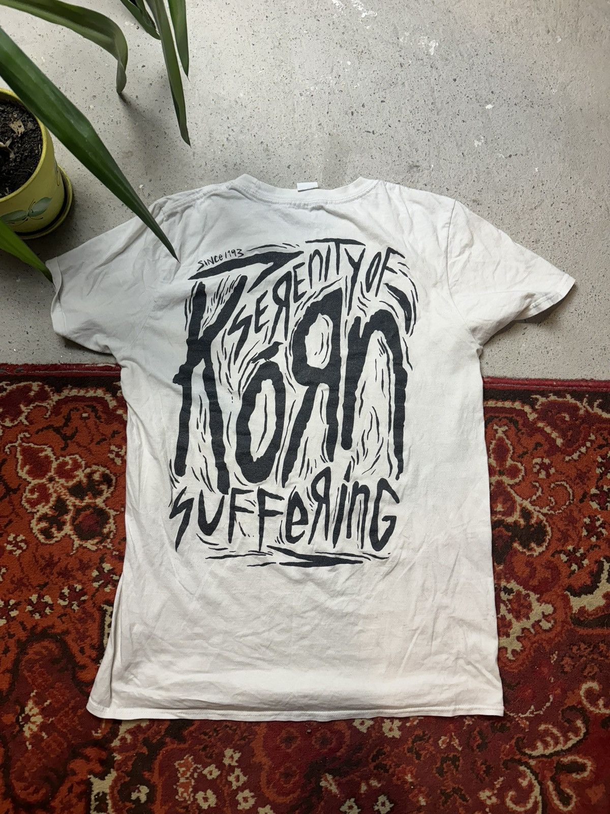 Band Tees × Vintage Vintage Y2K Korn Scratched Suffering Band Tee Size US M / EU 48-50 / 2 - 1 Thumbnail