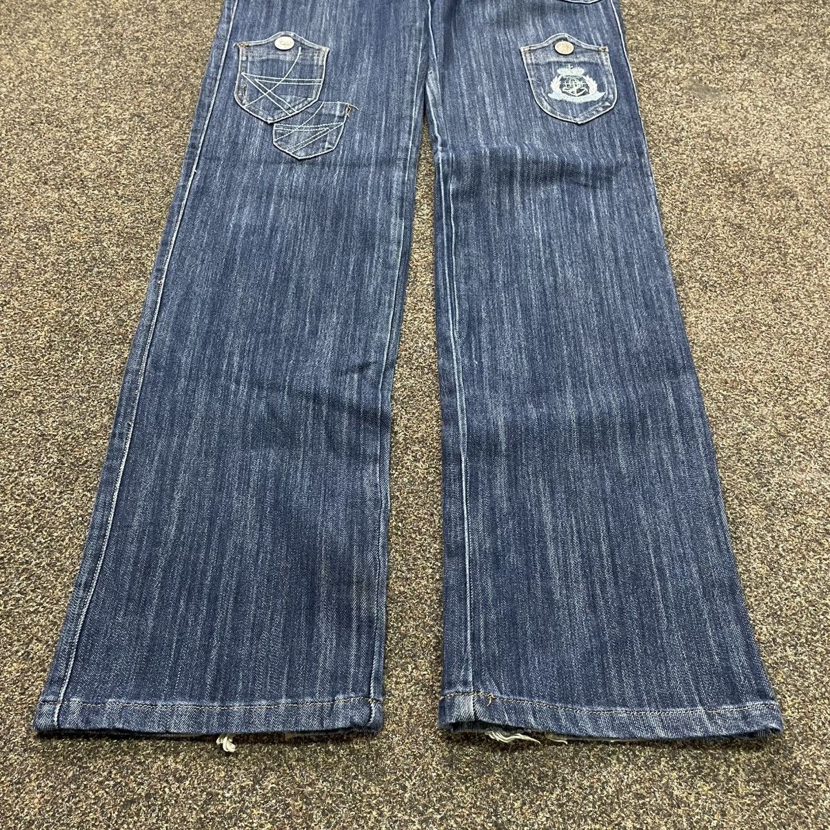 Vintage Y2K Baggy Wide Leg Distressed Jeans Skate Streetwear Graphic Size 32" / US 10 / IT 46 - 5 Thumbnail