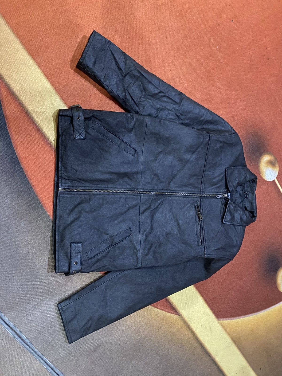 Other K CERO Black Faux Leather ZipUp Jacket Minimalist Moto Style Size US XS / EU 42 / 0 - 11 Thumbnail