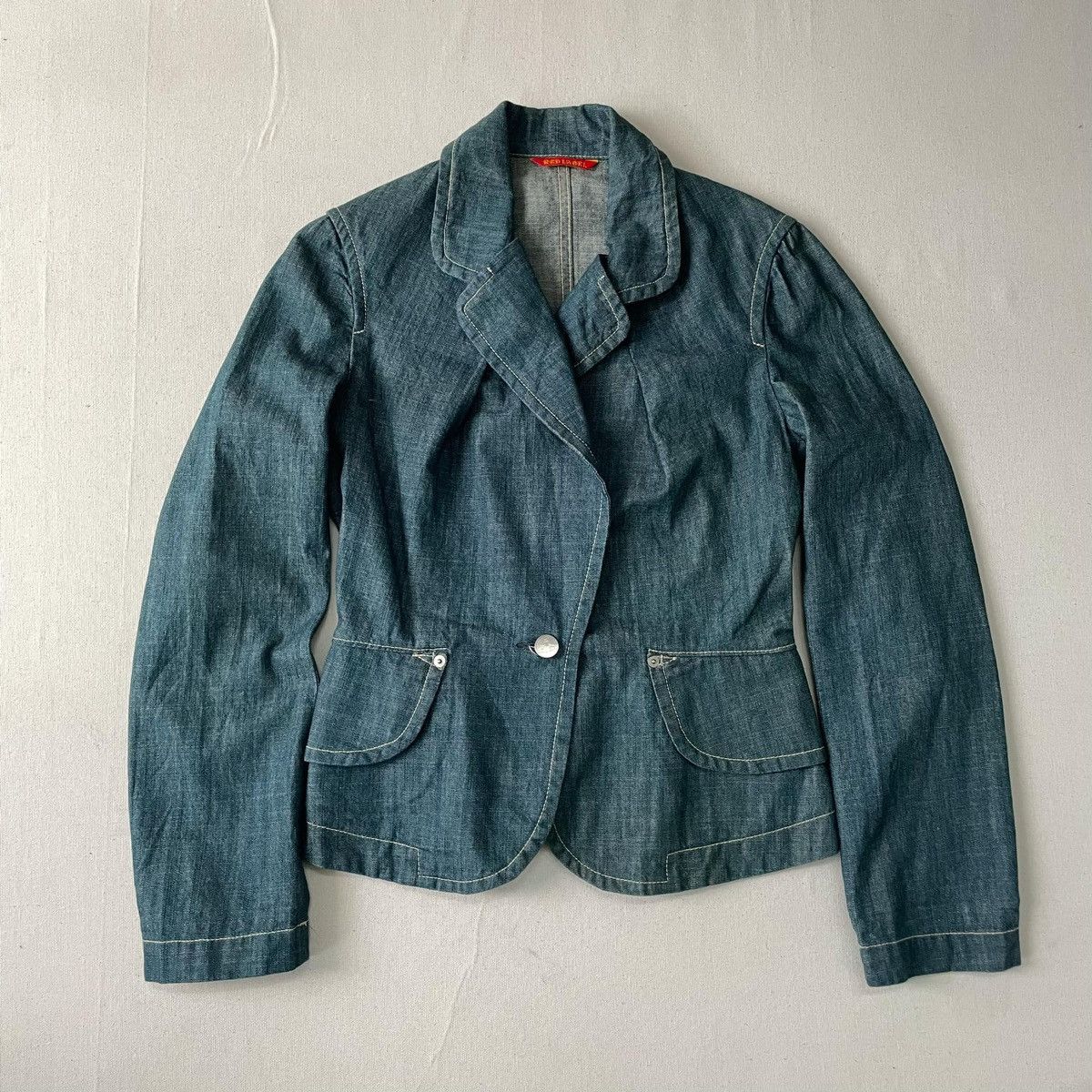 Designer × Vivienne Westwood 2003 Vivienne Westwood Denim Blazer Size S / US 4 / IT 40 - 2 Thumbnail