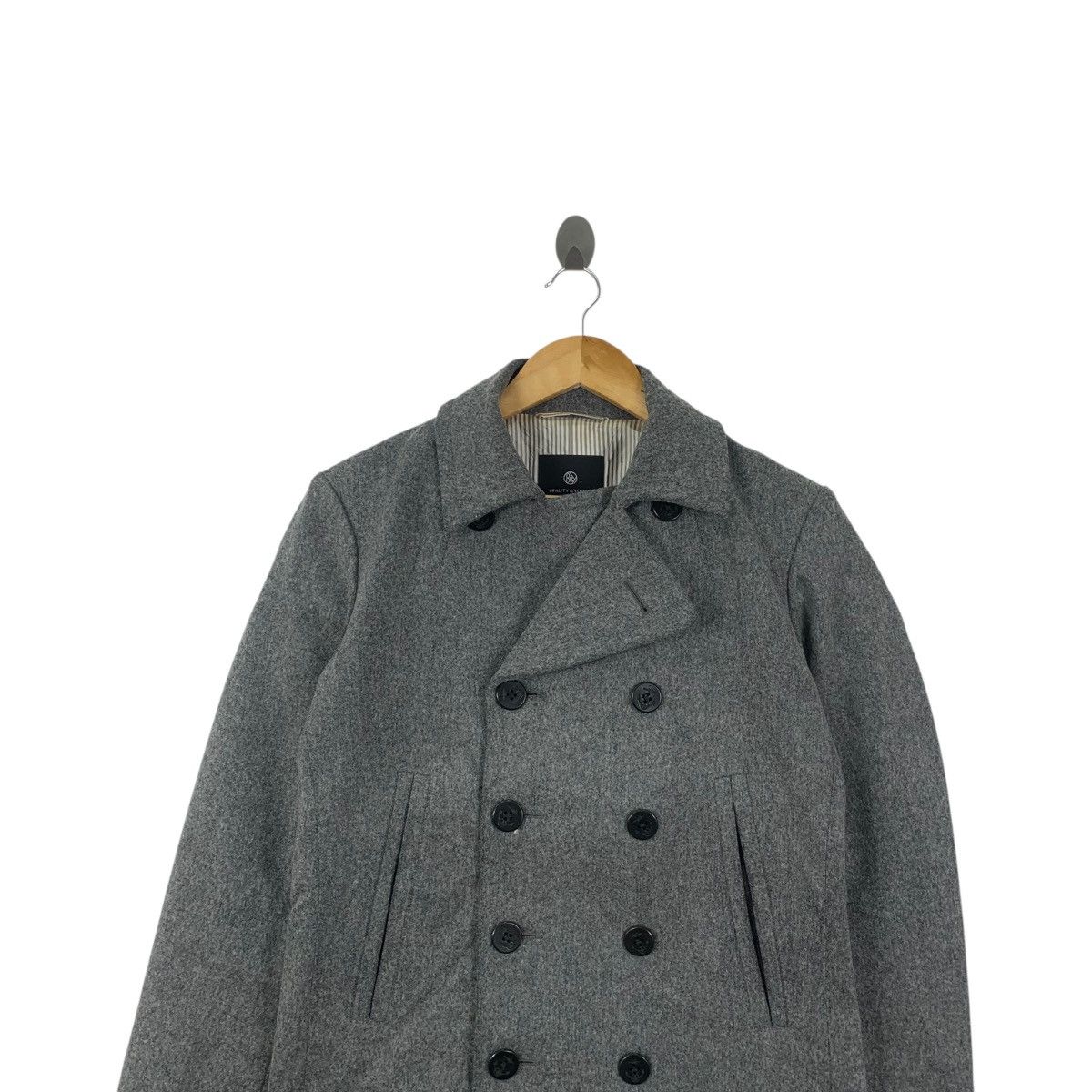 United Arrows UNITED ARROWS Beauty & Youth Peacoat Double Breasted Pea Size S / US 4 / IT 40 - 2 Thumbnail
