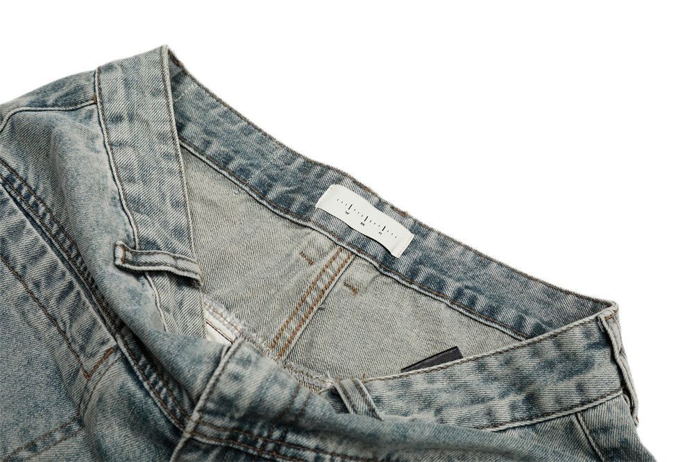 Japanese Brand × Jean Men's punk heavy distressed washed loose scimitar jeans Size US 32 / EU 48 - 5 Thumbnail