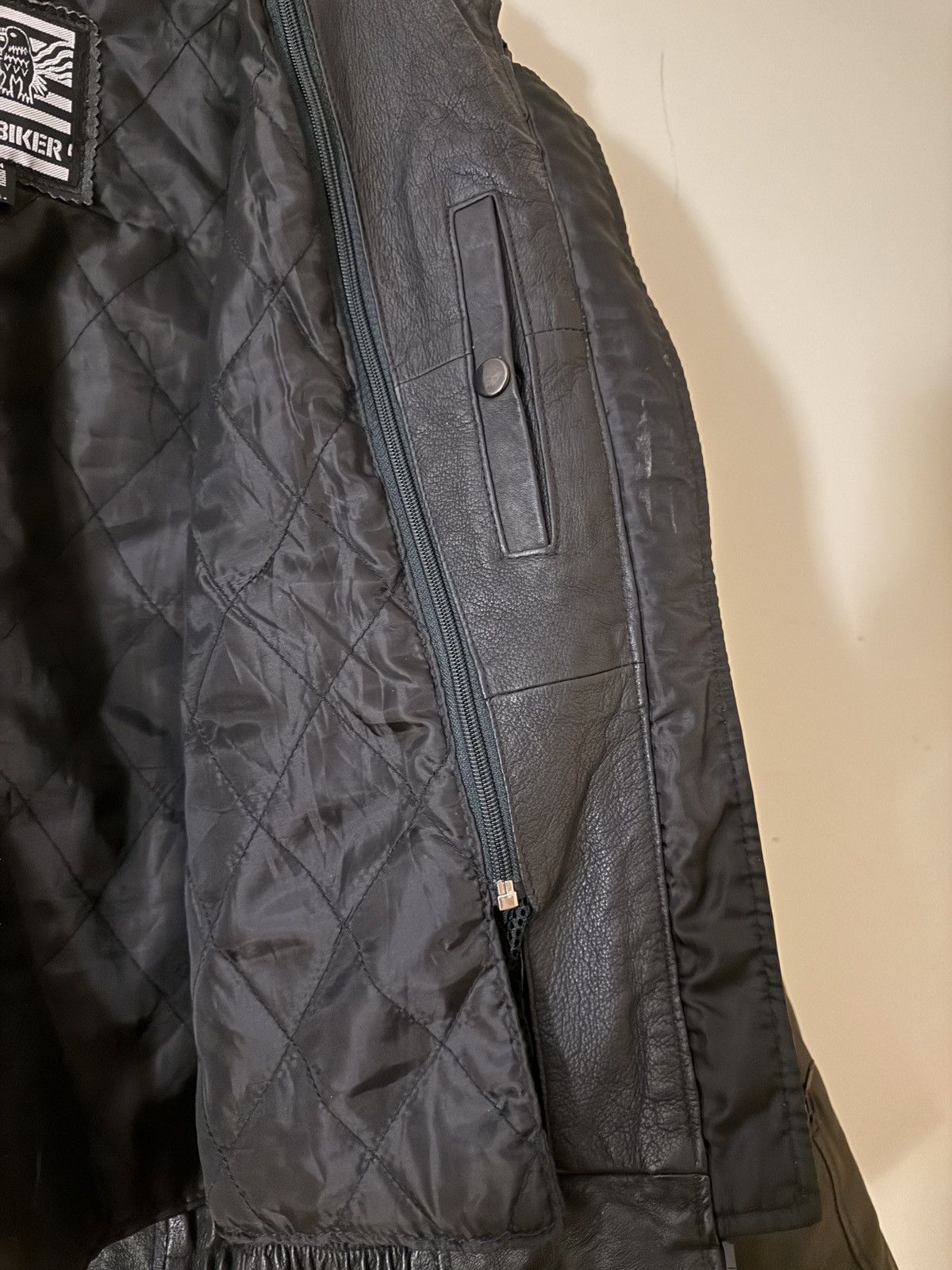 Vintage Vintage 3M Made in USA Leather Biker Jacket Size US S / EU 44-46 / 1 - 8 Thumbnail