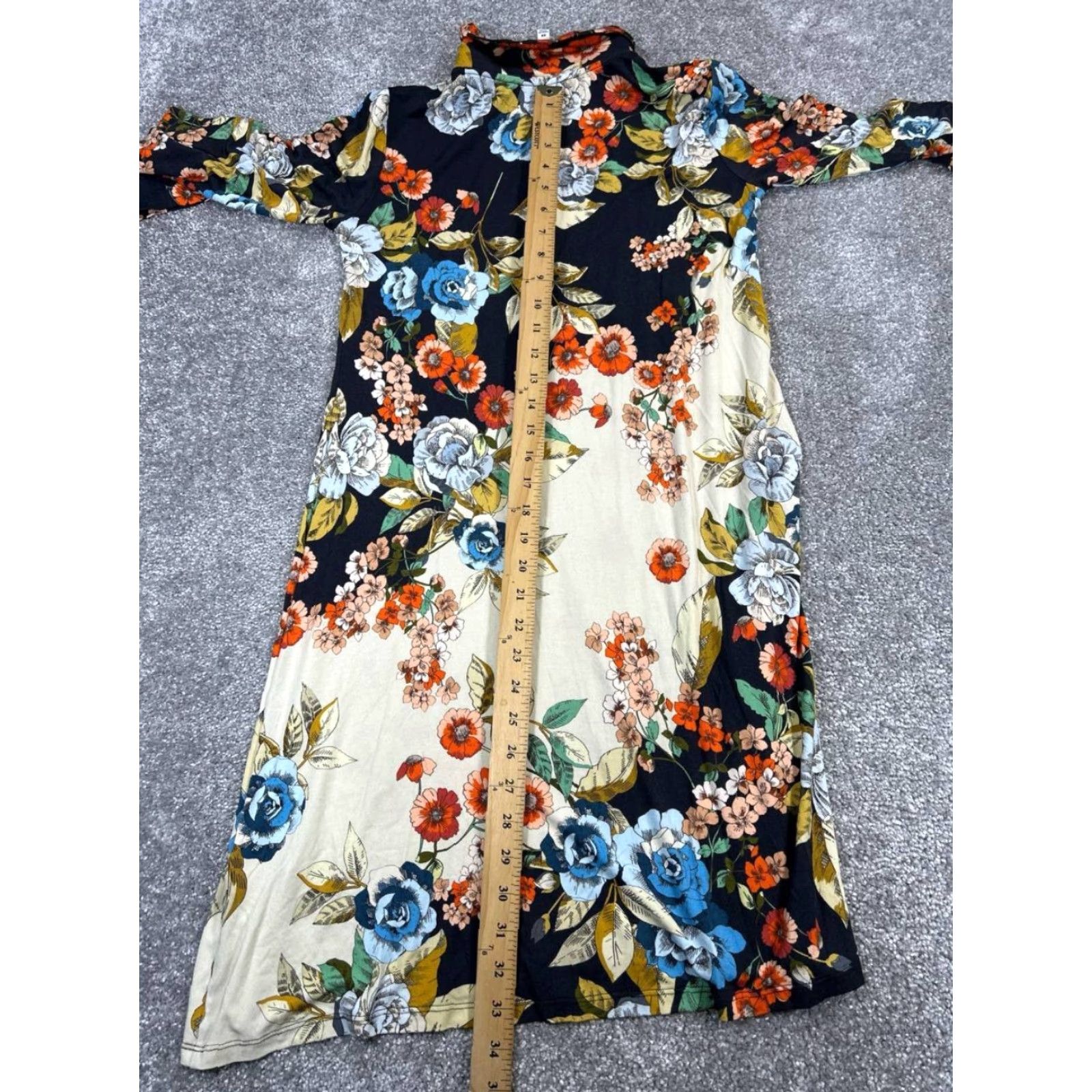 Johnny Was Johnny Was Shirt Dress Womens XS Blue Orange Beige Floral Shirt Dress Womens XS Blue Floral Size XS / US 0-2 / IT 36-38 - 7 Thumbnail