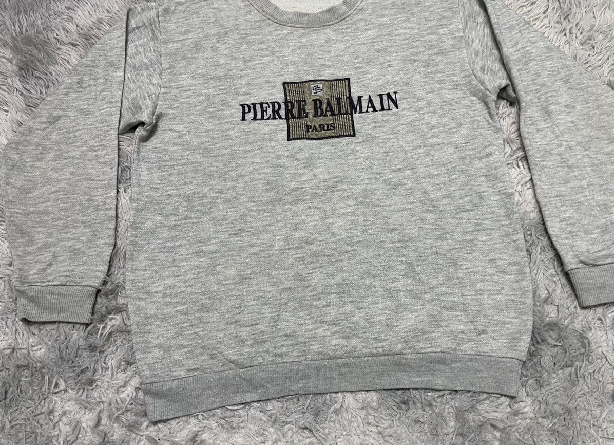 Japanese Brand × Pierre Balmain × Vintage 90s PIERRE BALMAIN PARIS EMBROIDERY LOGO CREWNECK Size US M / EU 48-50 / 2 - 5 Thumbnail