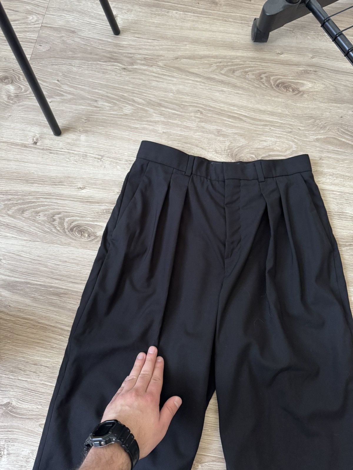 Celine Celine Double Pleated Tixie Wool Pants Women Size 26" / US 2 / IT 38 - 3 Thumbnail