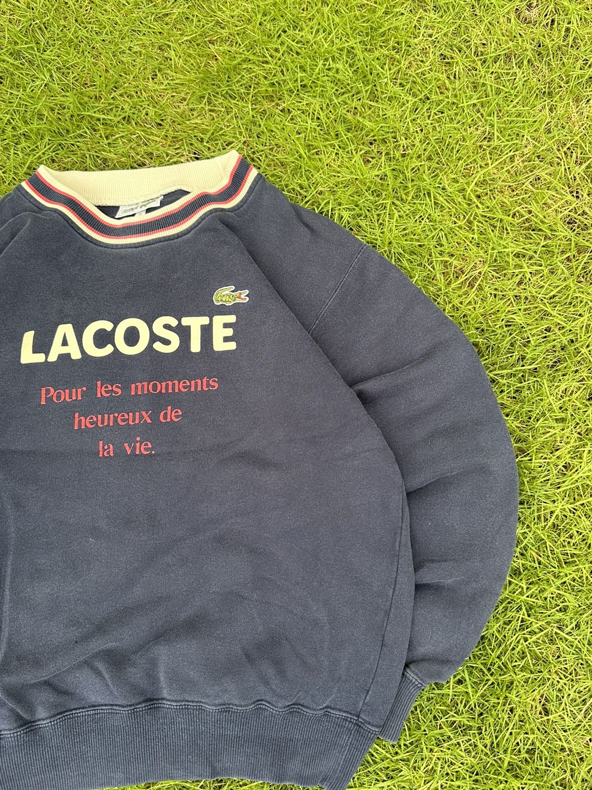 Lacoste × Vintage RARE LACOSTE VINTAGE BIG LOGO STREETWEAR SWEATSHIRT Size US S / EU 44-46 / 1 - 4 Thumbnail