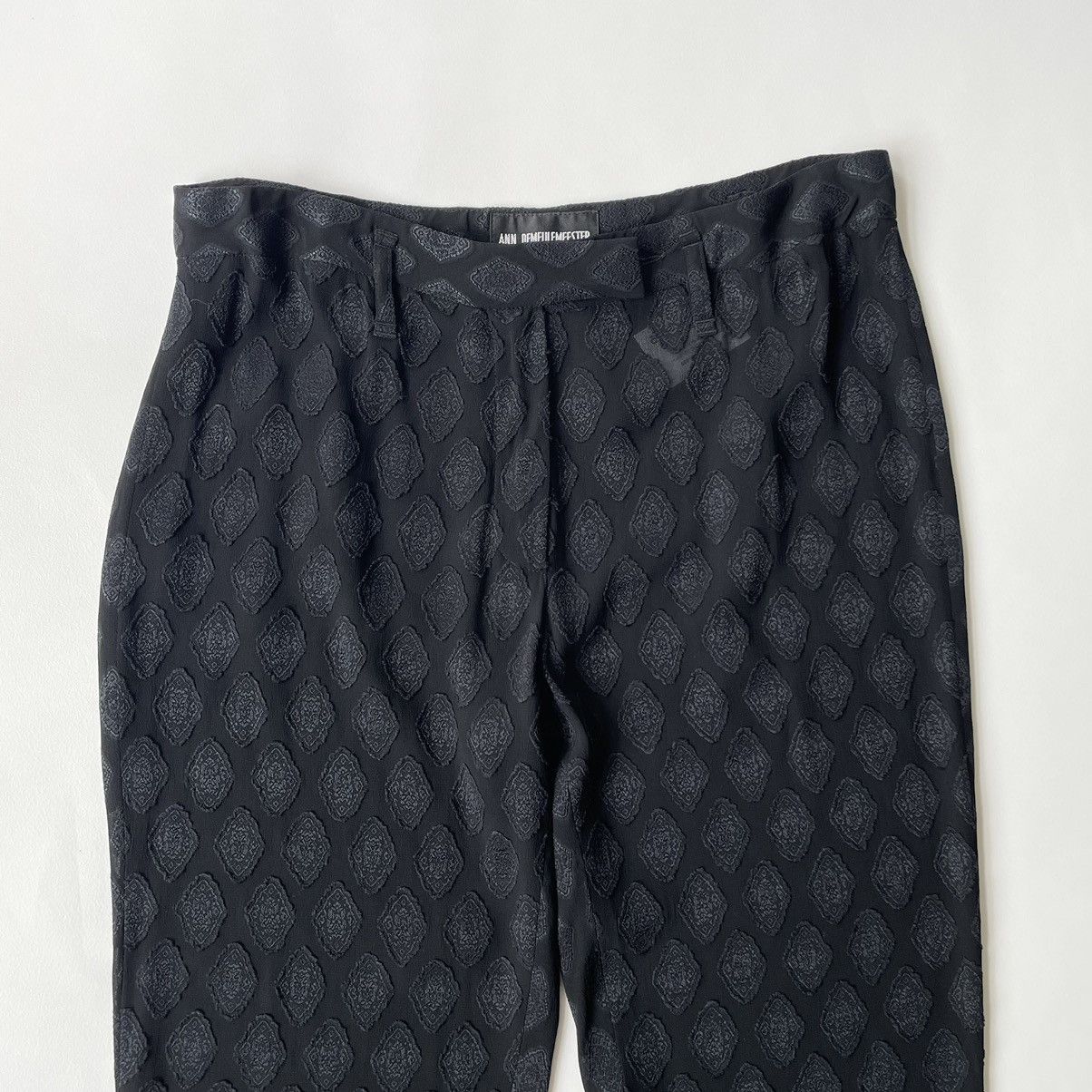 Ann Demeulemeester Medallion Jacquard Voile Trousers Size 28" / US 6 / IT 42 - 3 Thumbnail