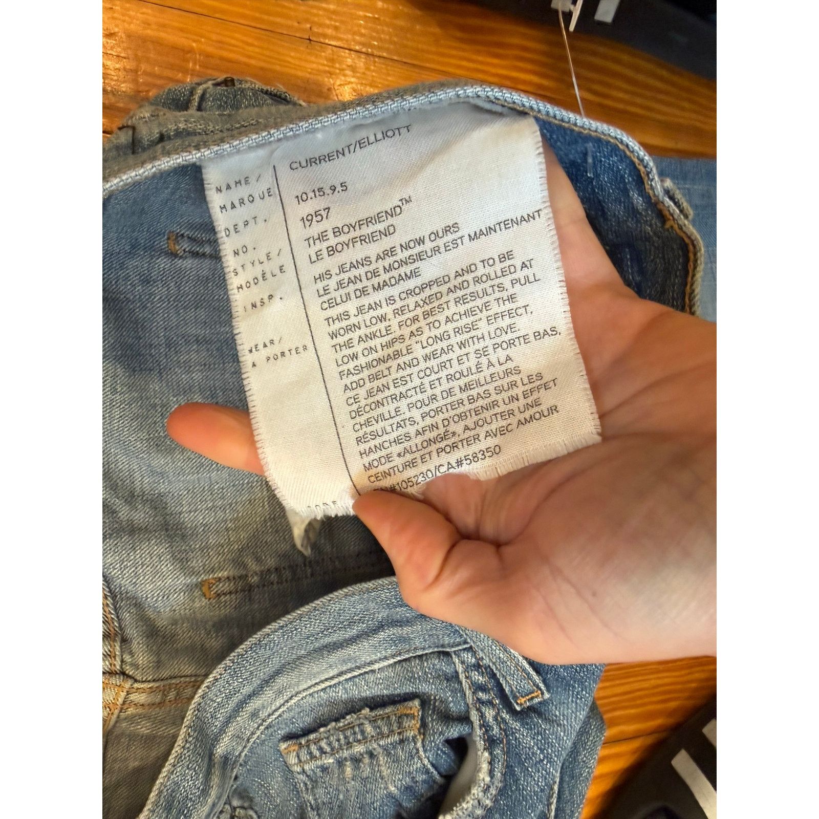 Current/Elliot Current Elliott The Boyfriend Straight Leg Jeans Sz 30 Size 30" / US 8 / IT 44 - 5 Thumbnail