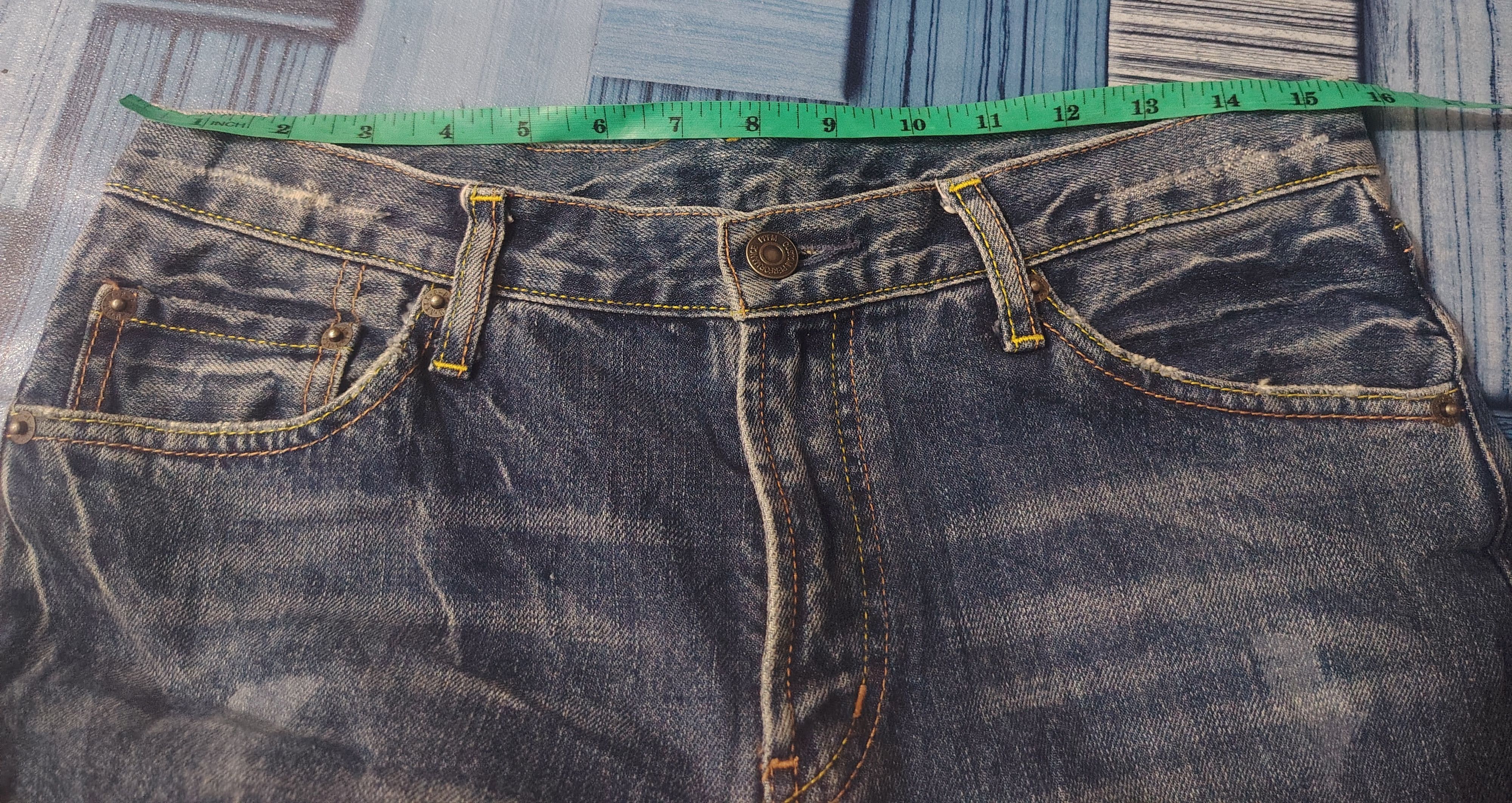 PPFM Japanese PPFM Distressed Jeans Size US 31 - 21 Thumbnail