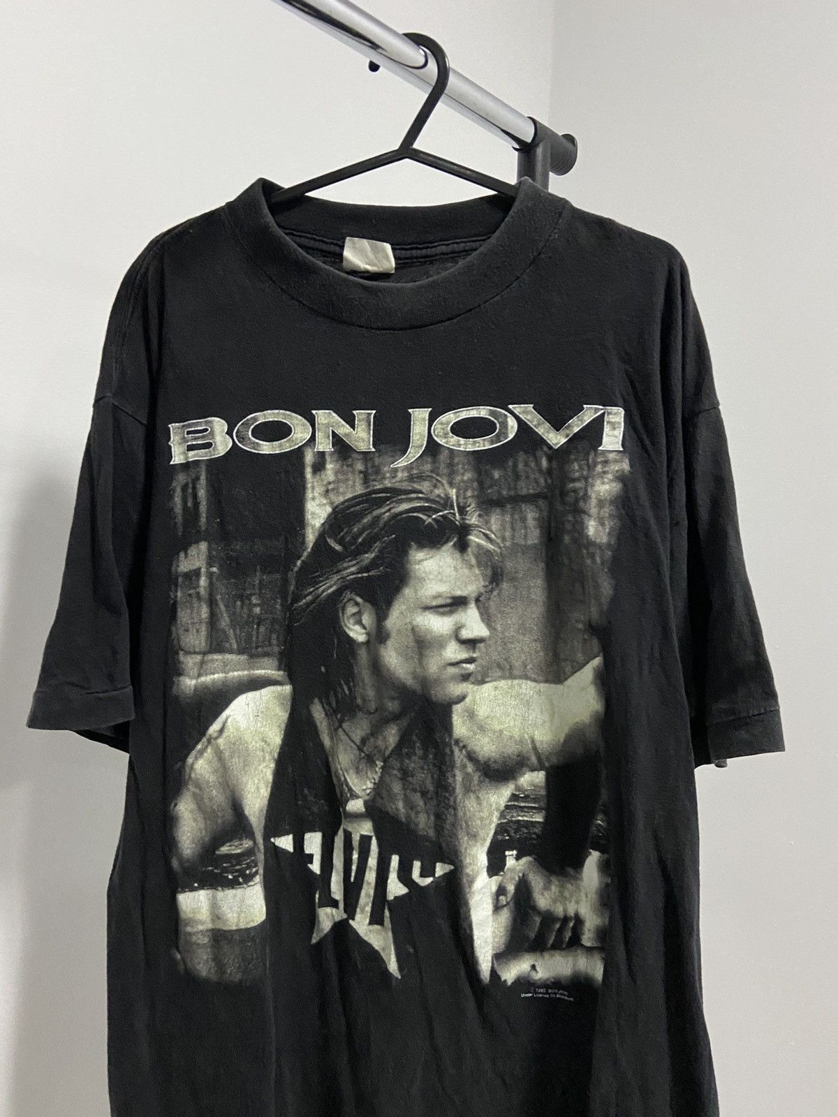 Bon Jovi × Vintage Bon Jovi T Shirt Big Print Vintage world tour '93 Size US XL / EU 56 / 4 - 3 Thumbnail