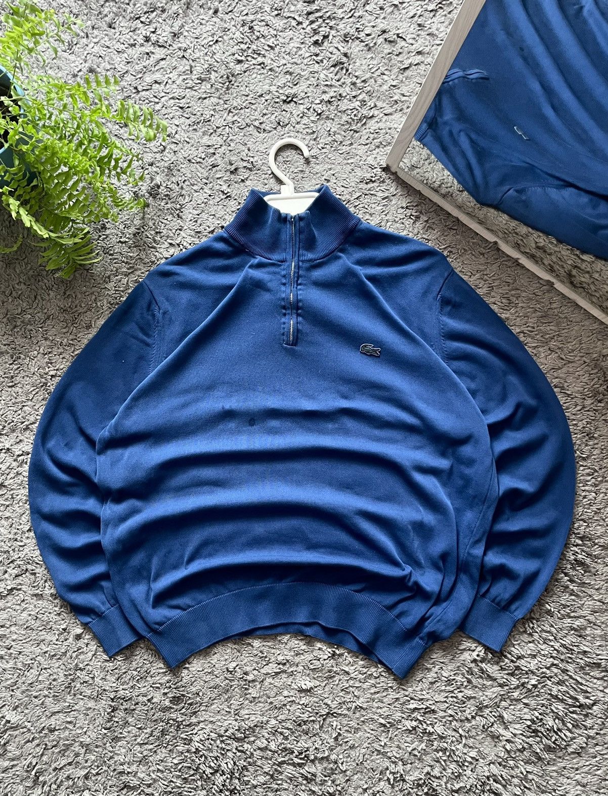 Lacoste × Vintage 00s Lacoste 1/3 Zip Sweater Streetwear Vintage Logo Rare Size US L / EU 52-54 / 3 - 1 Thumbnail
