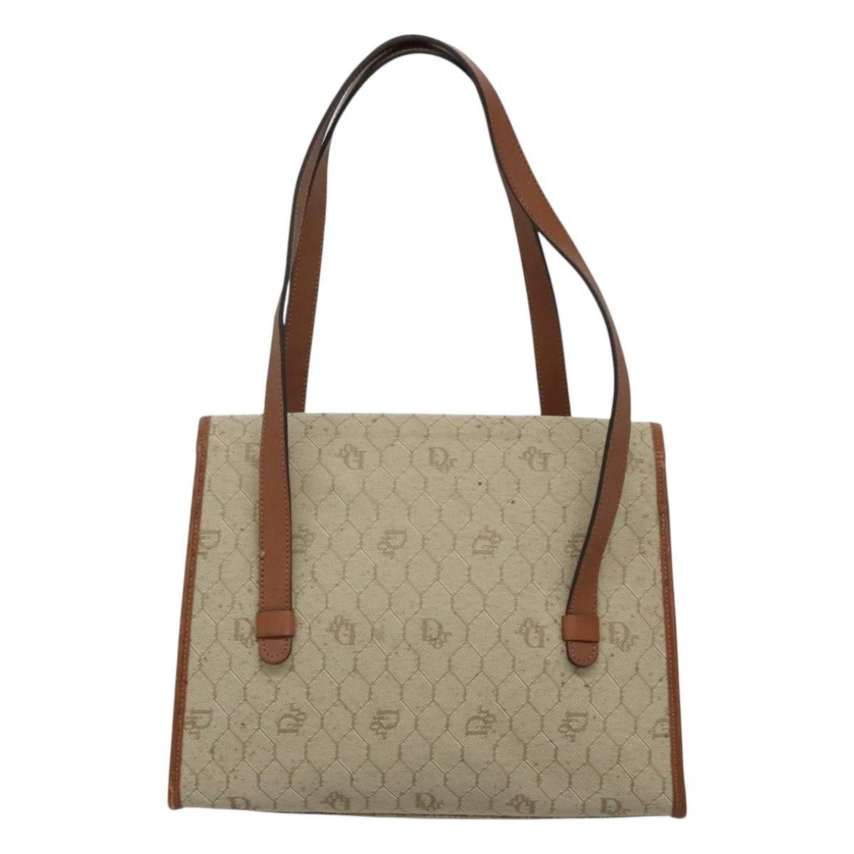 Dior DIOR Honeycomb Canvas Shoulder Bag Beige Gold Size ONE SIZE - 2 Thumbnail