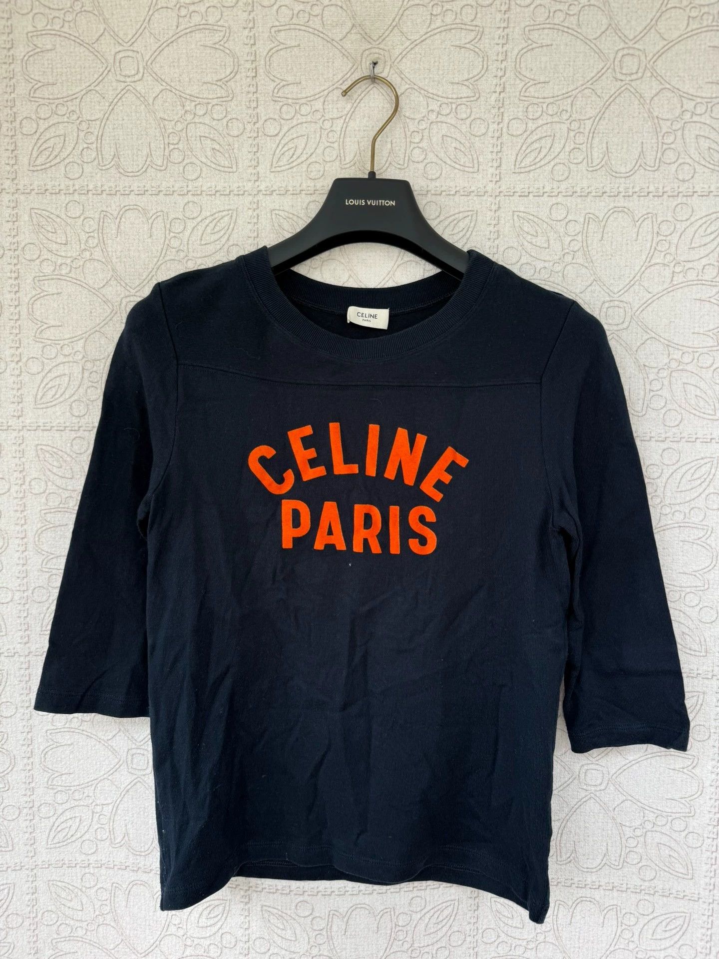 Celine celine graphic knit sweater with three-quarter sleeves Size S / US 4 / IT 40 - 1 Thumbnail