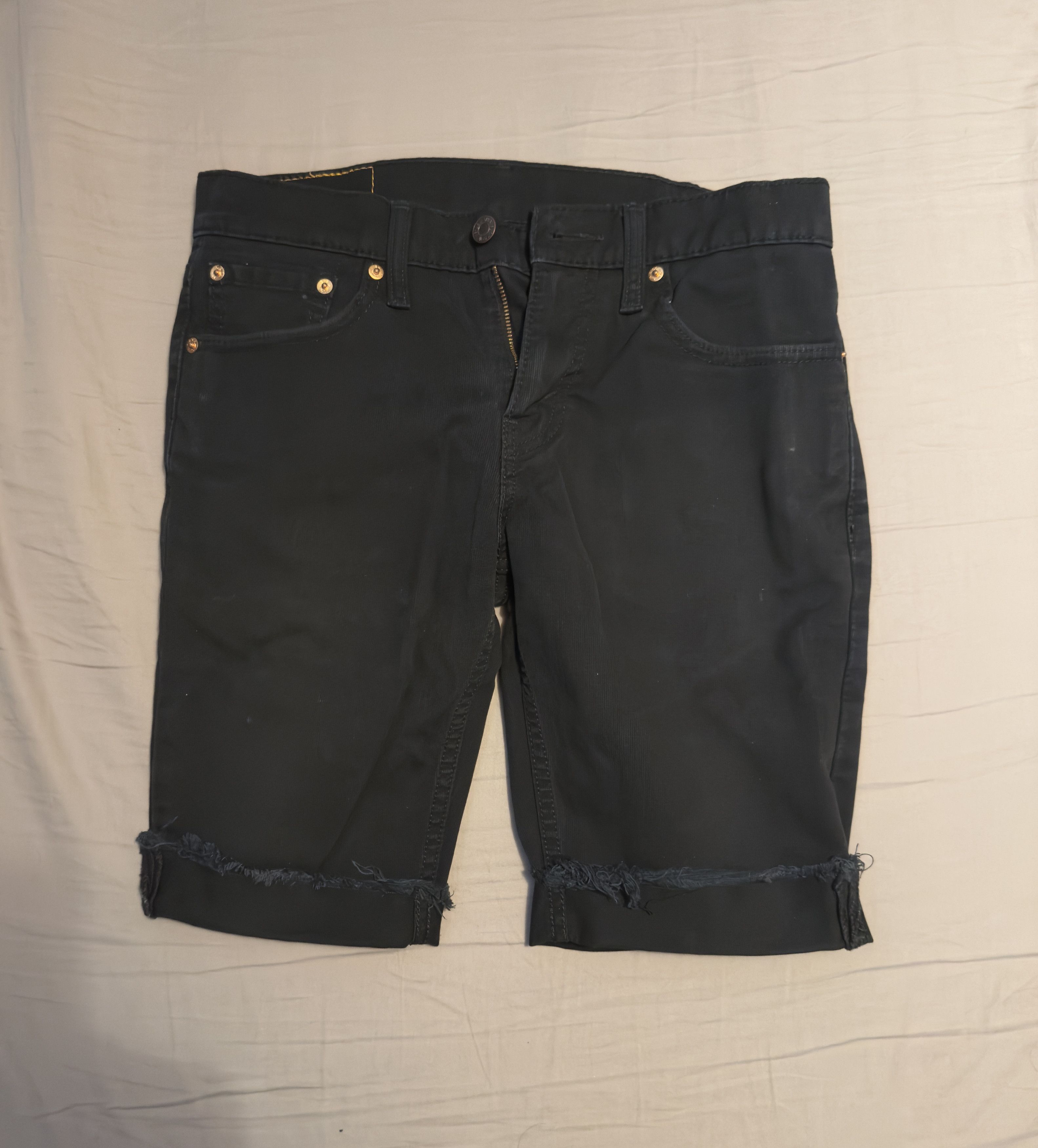 Levi's Mens Levi's Cutoff Denim Shorts Black 29 Size US 29 - 1 Thumbnail
