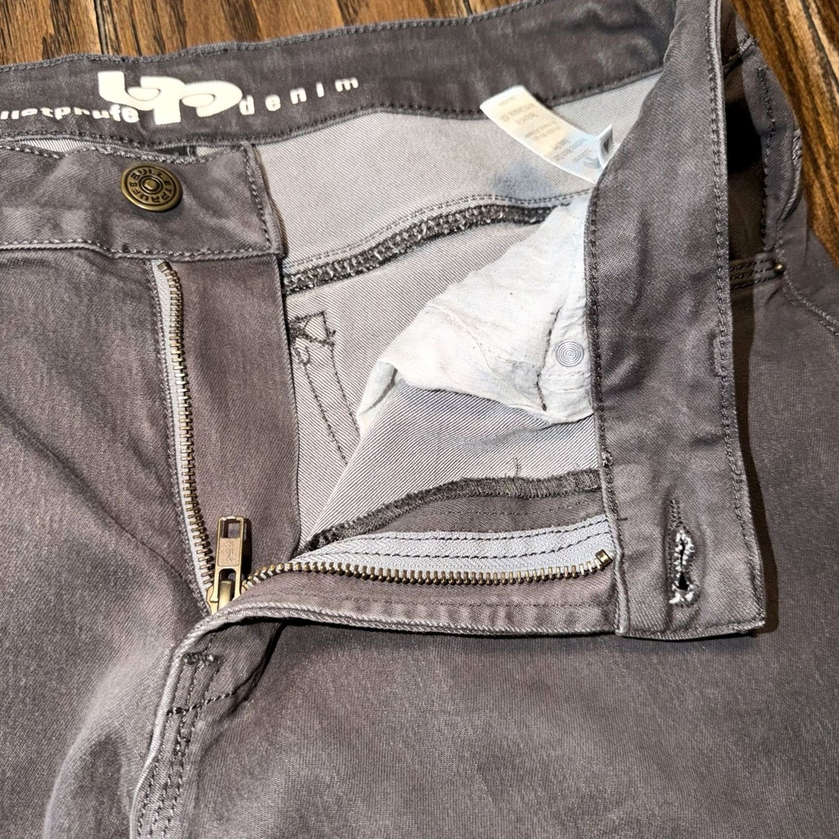 Denime Bulletprufe Denim Jeans Mens 34x36 Jeans Workwear Outdoor Pants Cotton Stretch Gray Mens Regular Straight 34x36 City College Stretch Denim Bulletprufe Size US 34 / EU 50 - 5 Thumbnail