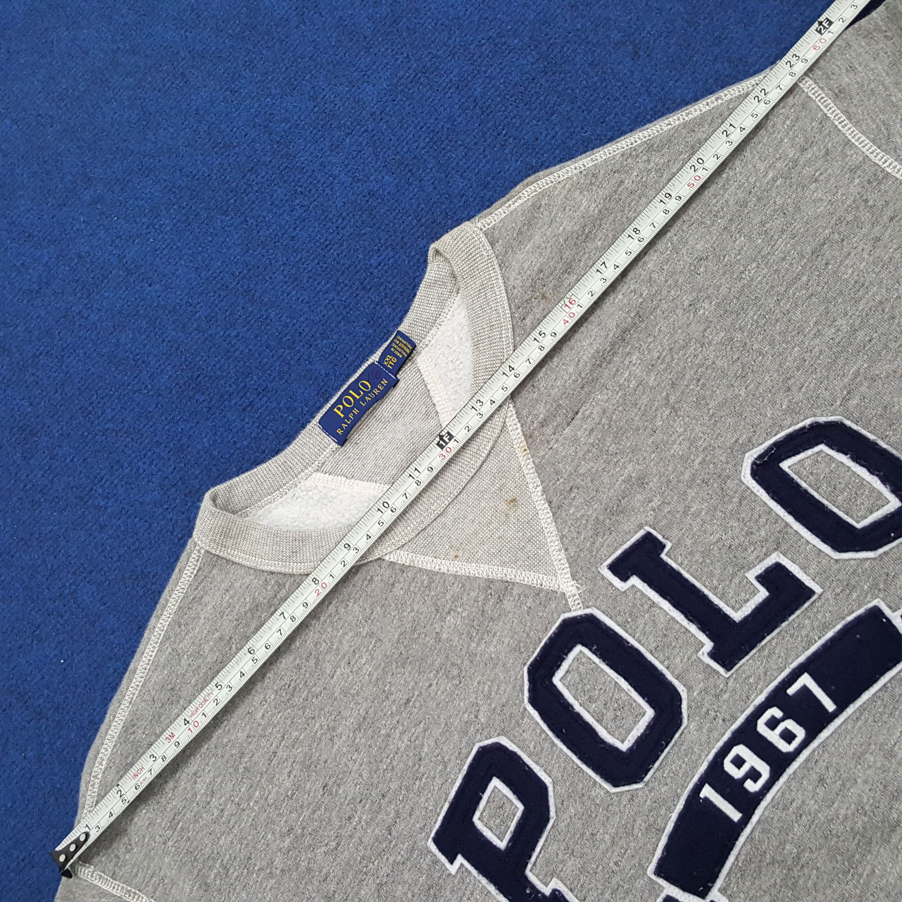 Polo Ralph Lauren × Vintage Vintage Polo Ralph Lauren Est.1967 Spell Out Sweatshirt Size US XXL / EU 58 / 5 - 13 Thumbnail