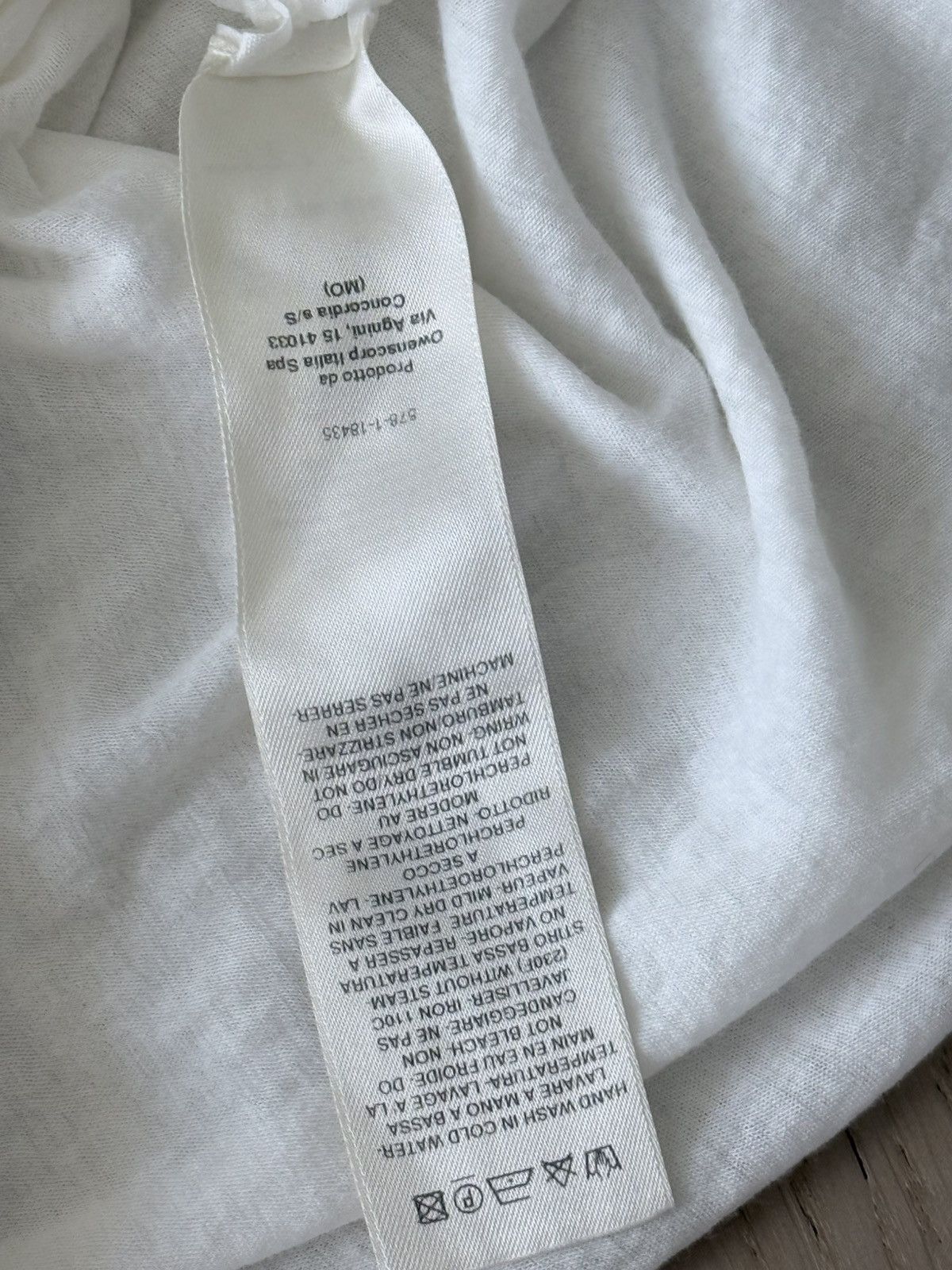 Rick Owens Fogachine ss2022 t shirt white asymmetric Size US S / EU 44-46 / 1 - 6 Thumbnail
