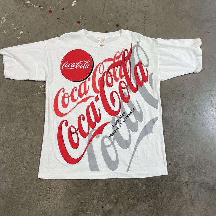 Vintage 1990 Coca Cola Coke 90s AOP mega print art pop culture | Grailed