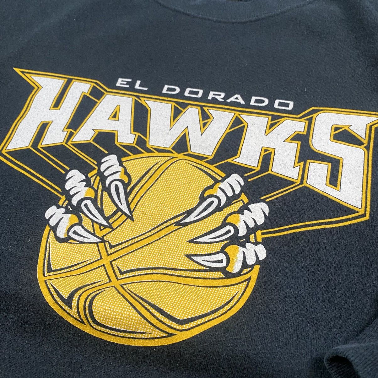 Hanes Vintage El Dorado Hawks Baggy Crewneck Size US XXL / EU 58 / 5 - 3 Thumbnail