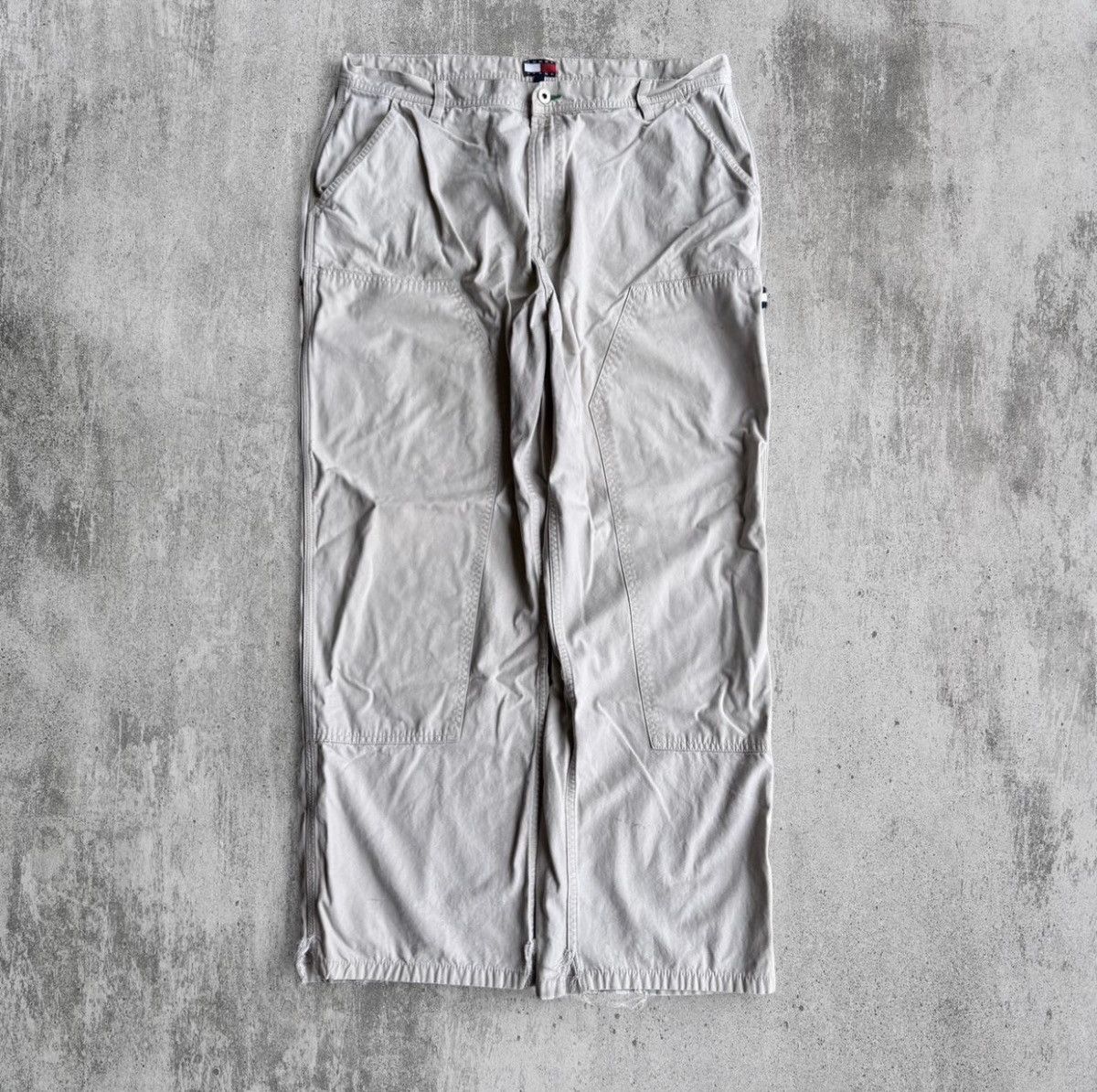 Tommy Hilfiger Tommy Hilfiger Carpenter Grey Baggy Wide Jeans Mens 36x30 Size US 36 / EU 52 - 2 Thumbnail