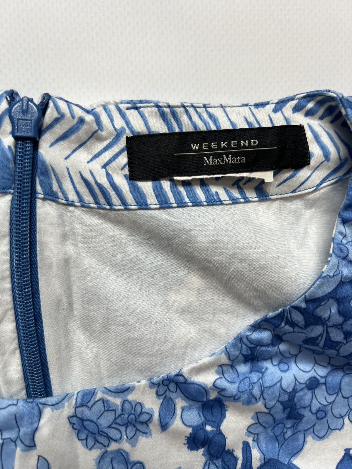 Weekend Max Mara Weekend Max Mara Floral Blue Dress Womens Size S / US 4 / IT 40 - 6 Thumbnail