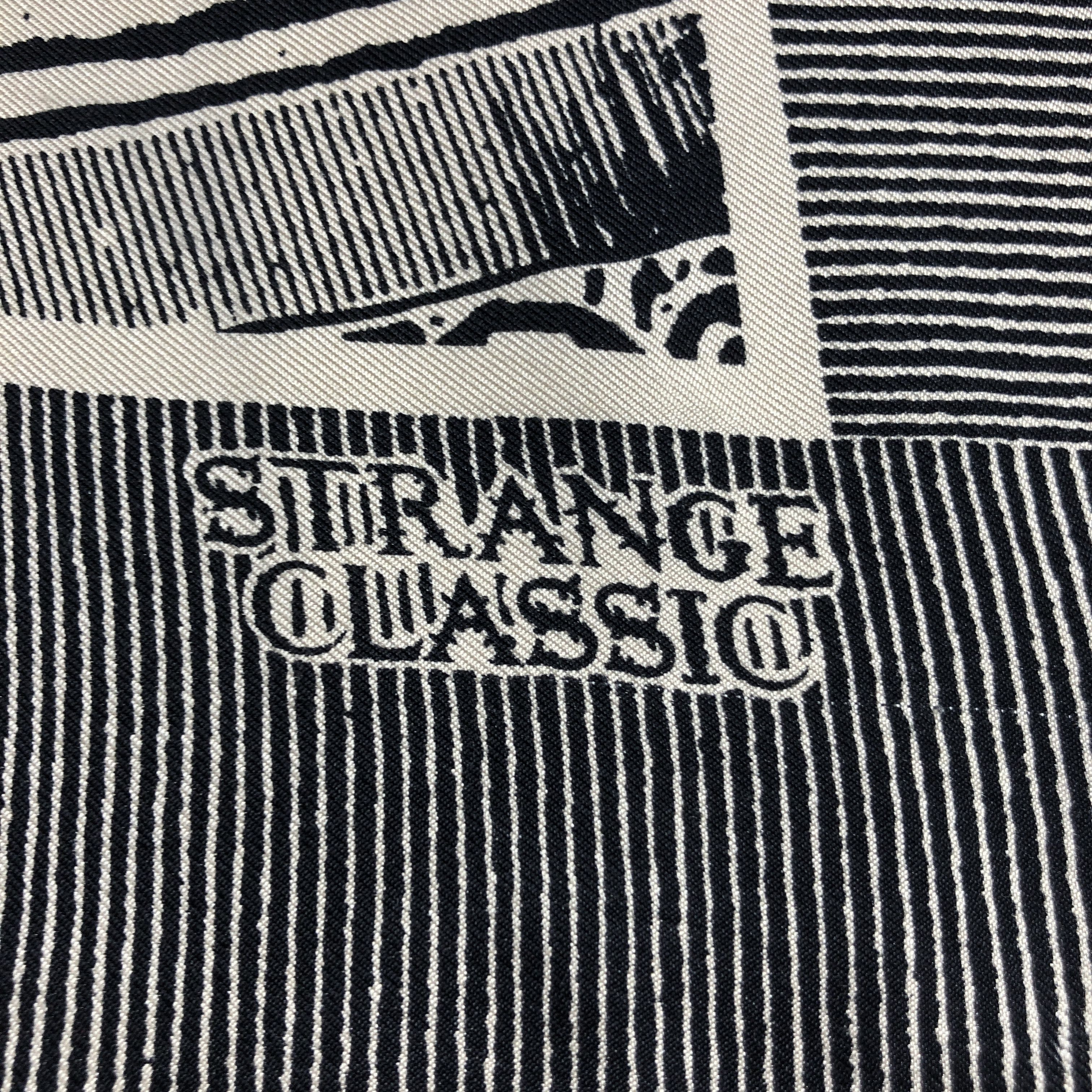 Japanese Brand Strange Classic Abstract Silk Scarf M1412 Size ONE SIZE - 4 Thumbnail