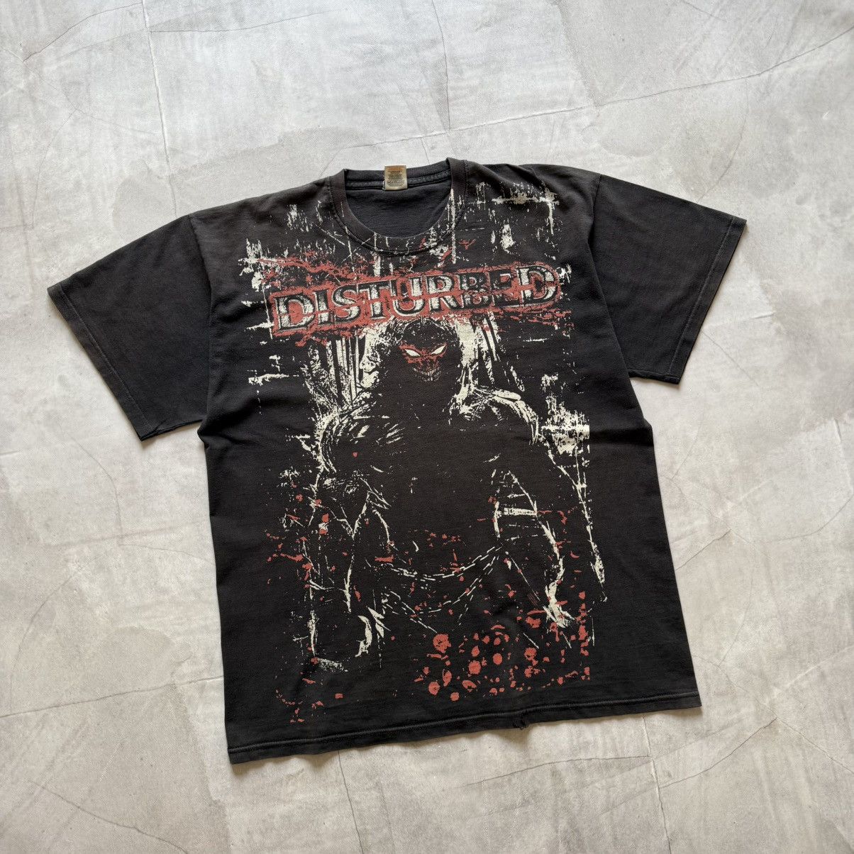 Hysteric Glamour Disturbed Big Logo Band Y2K T-shirt Tee Blood Size US XL / EU 56 / 4 - 1 Thumbnail