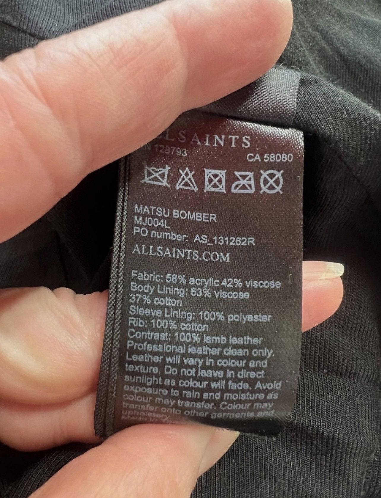 Allsaints AllSaints Matsu Varsity Bomber Jacket – Size S Size US S / EU 44-46 / 1 - 9 Thumbnail