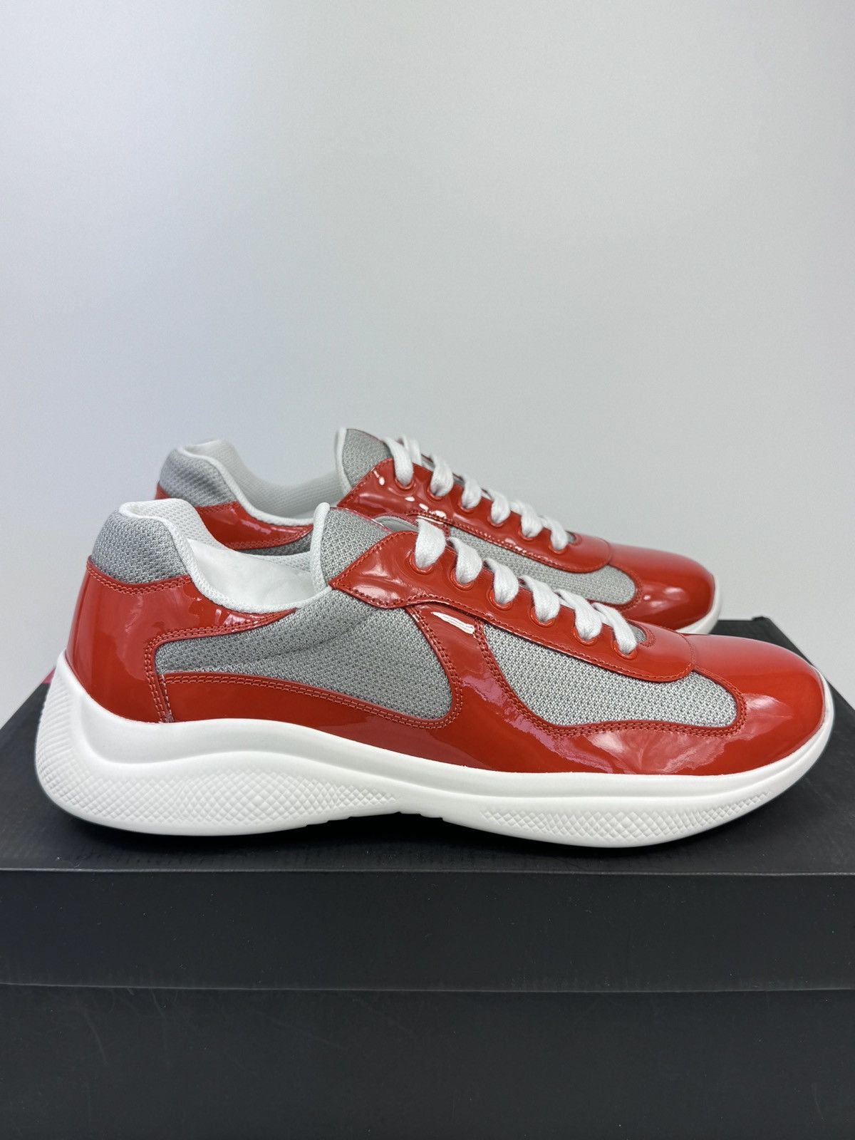 Prada PATENT FINISH SNEAKERS Size US 10 / EU 43 - 1 Thumbnail