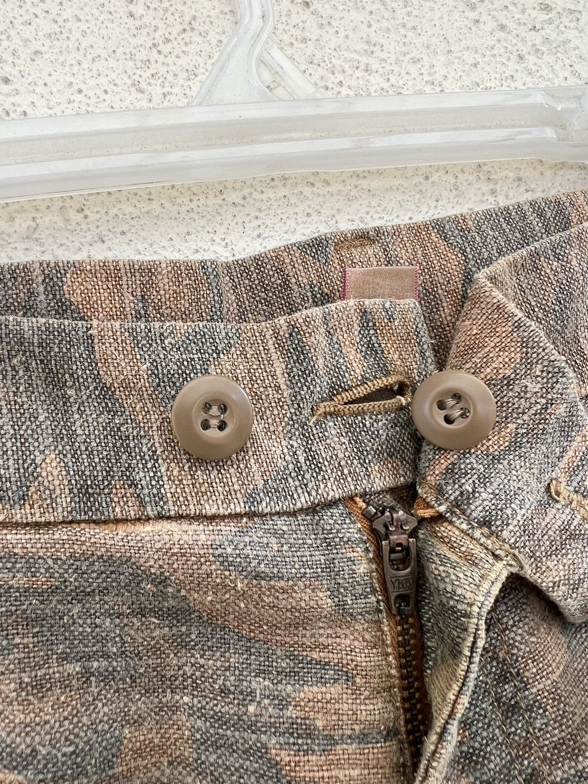 Vintage ALTERNATIVE CONCEPT Camo Linen Cargo Trouser Pant Size US 32 / EU 48 - 7 Thumbnail