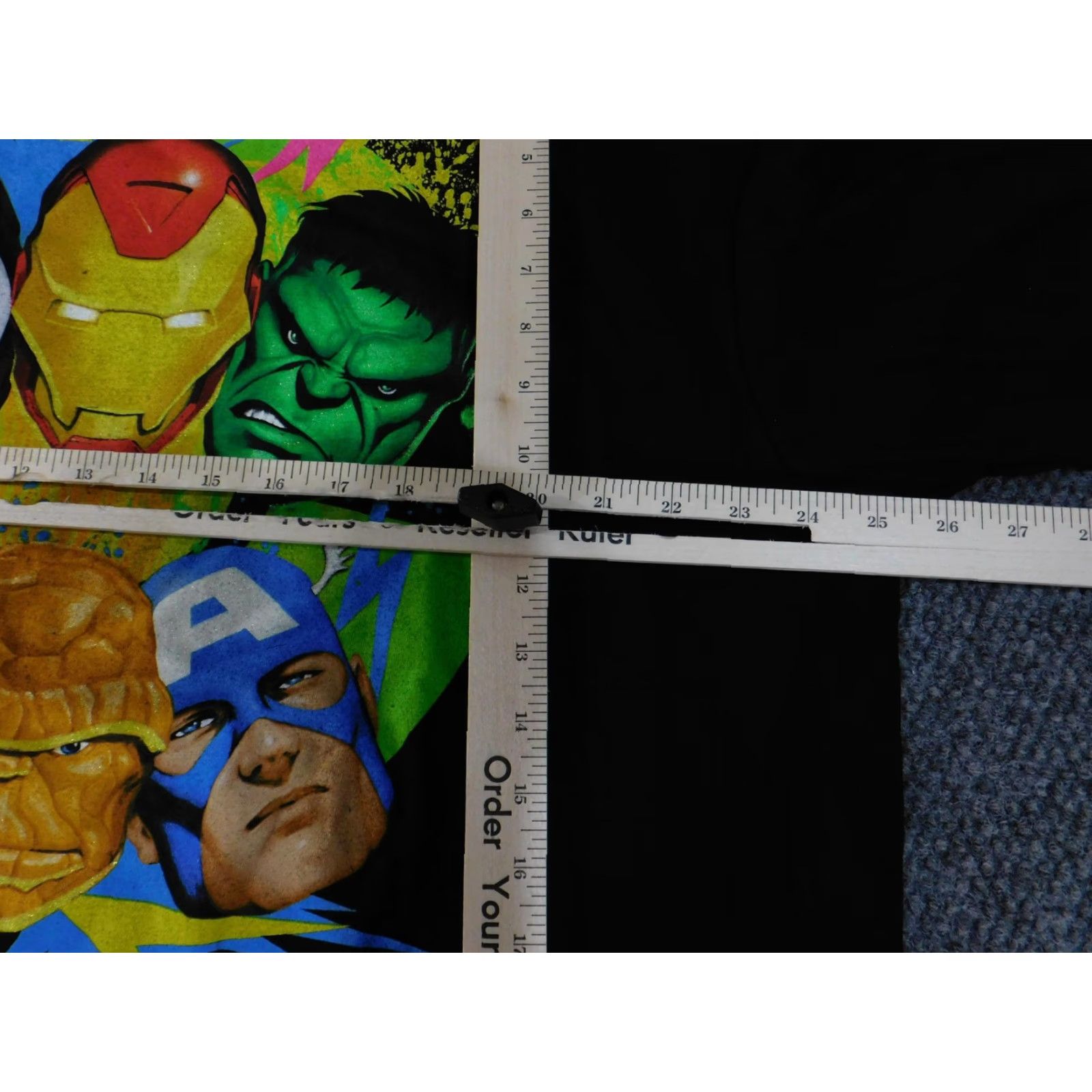 Vintage VINTAGE Marvel Shirt Mens 2XL Black Superhero Avengers Hulk Spiderman Iron Man Wolverine Captain America The Thing Size US XXL / EU 58 / 5 - 6 Thumbnail
